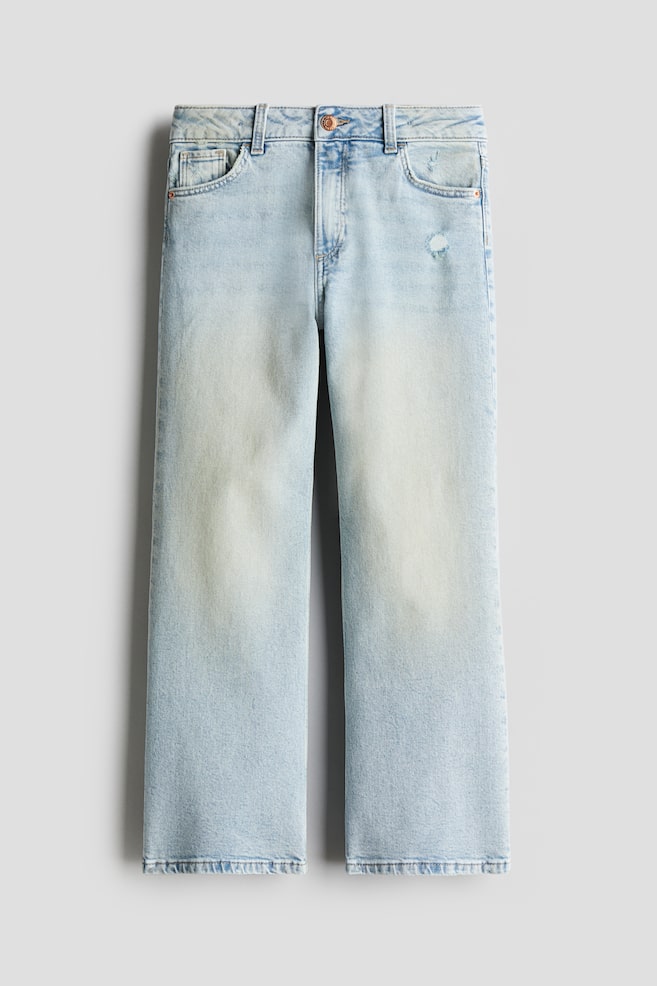 Baggy Fit Bootcut Leg Jeans - Licht denimblauw/Denimblauw/Donkergrijs - 1
