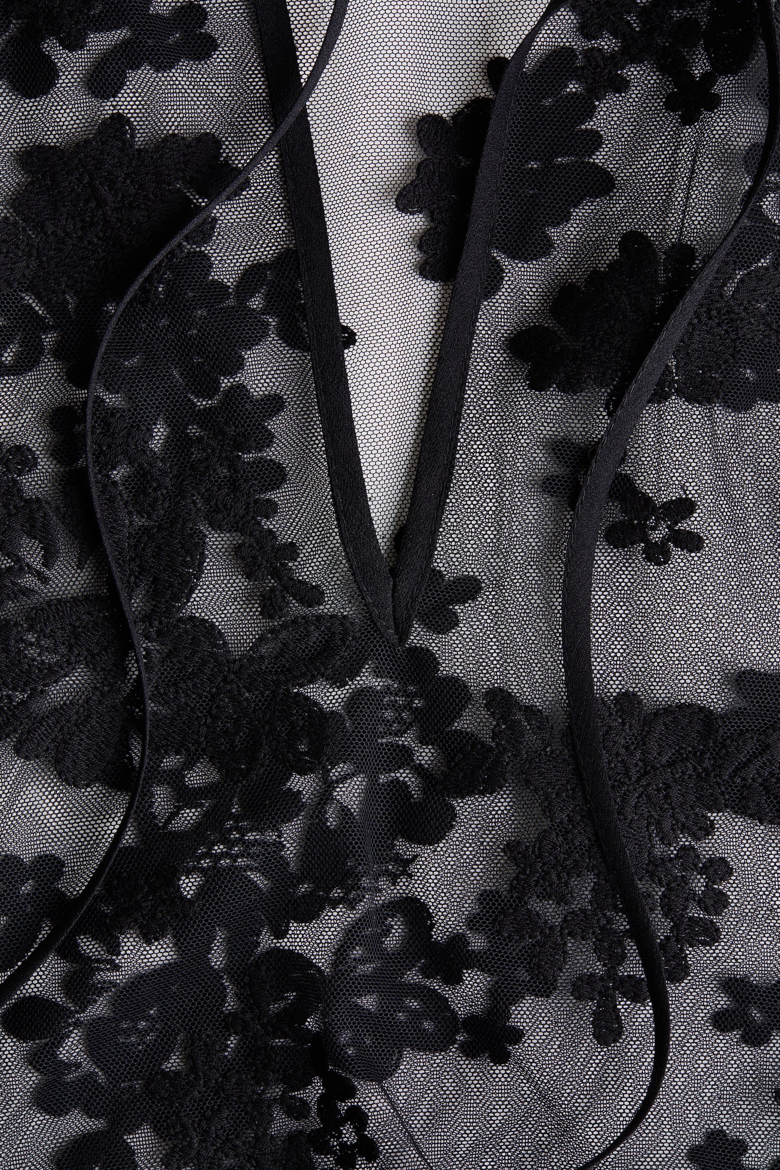 Lace blouse - Black/Powder pink/Cream - 5