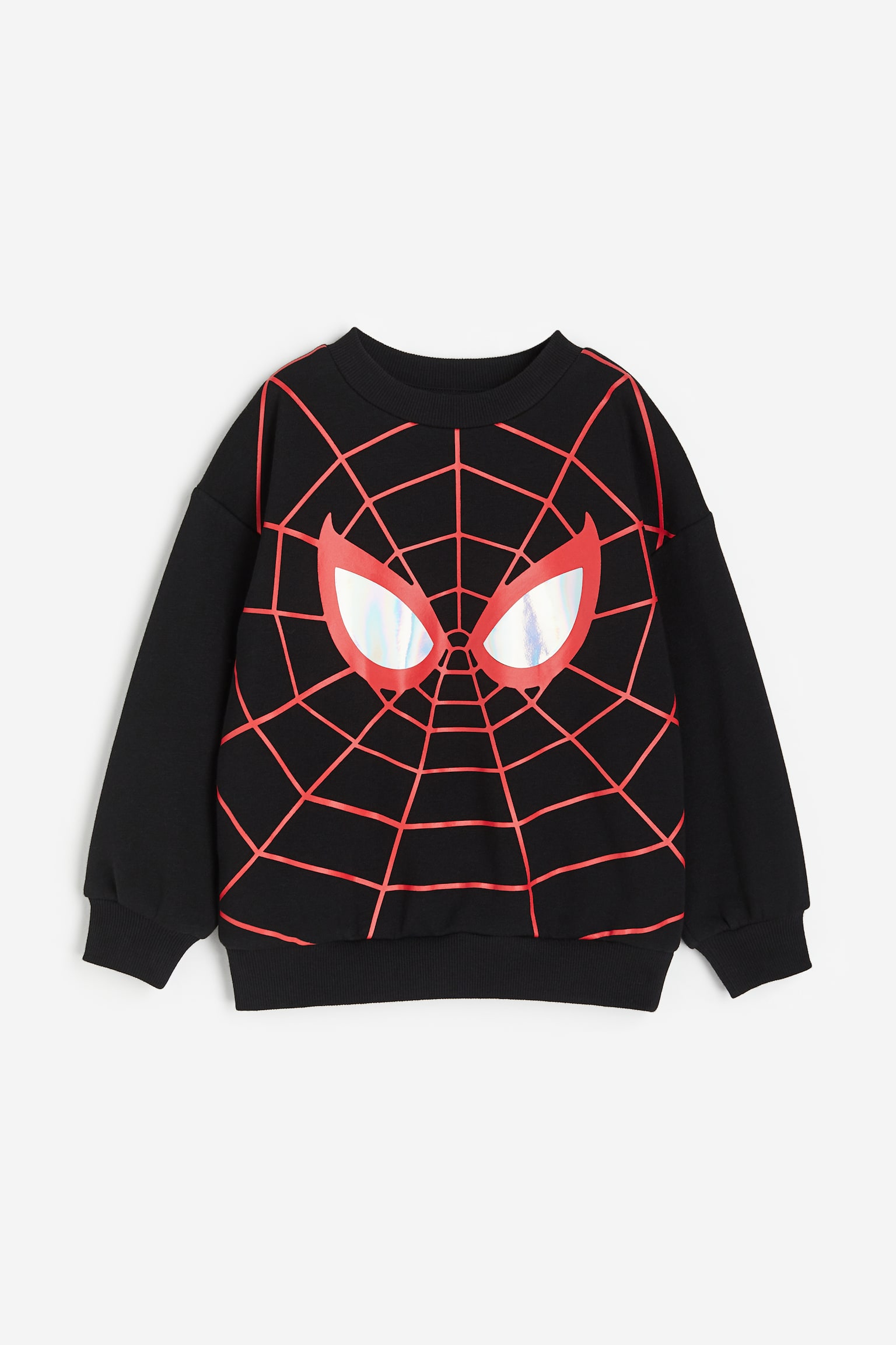 Oversized Print Sweater - Black/Spider-Man/Orange/Justice League/Black/Sonic the Hedgehog/Light grey marle/Pokémon/Grey/Super Mario Bros. Movie/Light grey marle/Snoopy/Bright blue/Super Mario/Natural white/Paw Patrol/White/SmileyWorld®/Red/Hot Wheels/Khaki green/Jurassic World - 1