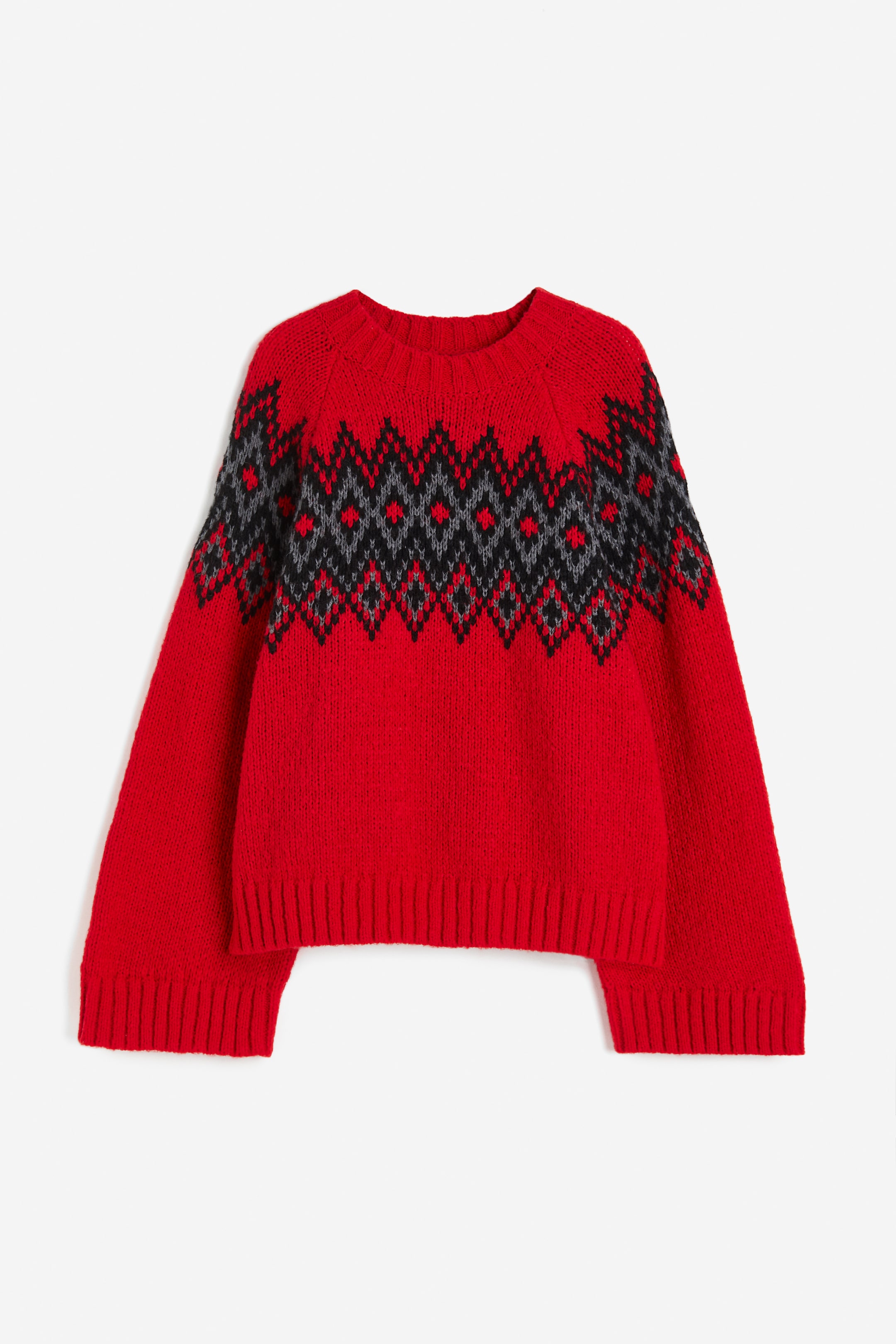 Jacquard-knit Sweater