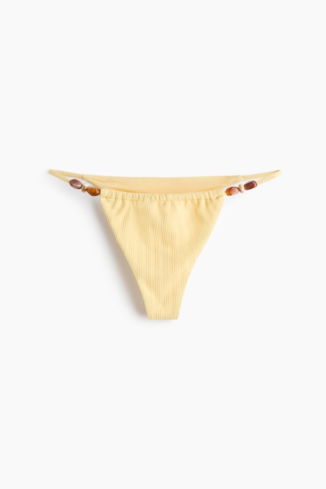 Braga de bikini thong - Amarillo/Naranja oscuro - 1