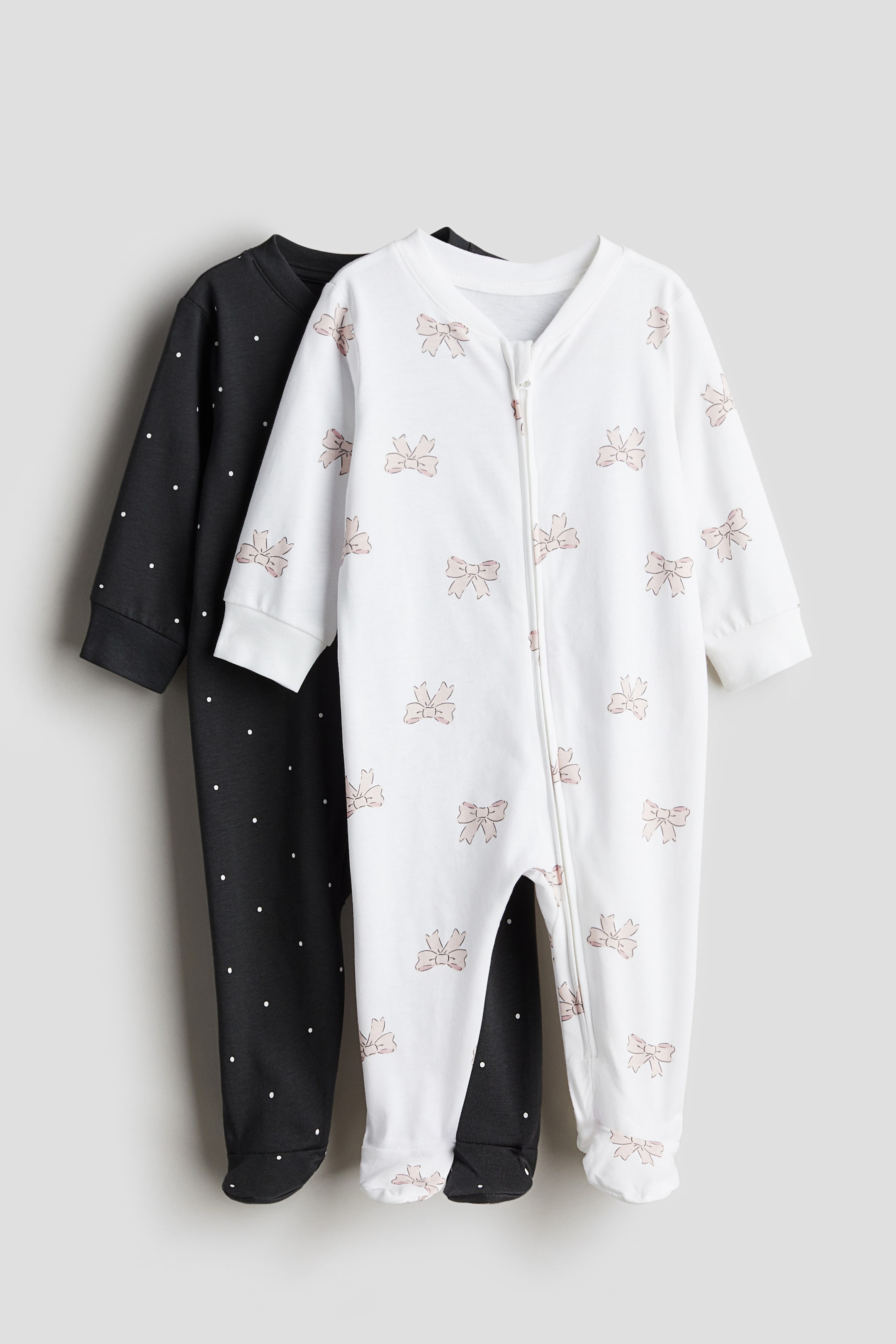 2-pack Zip-up Pajama Jumpsuits