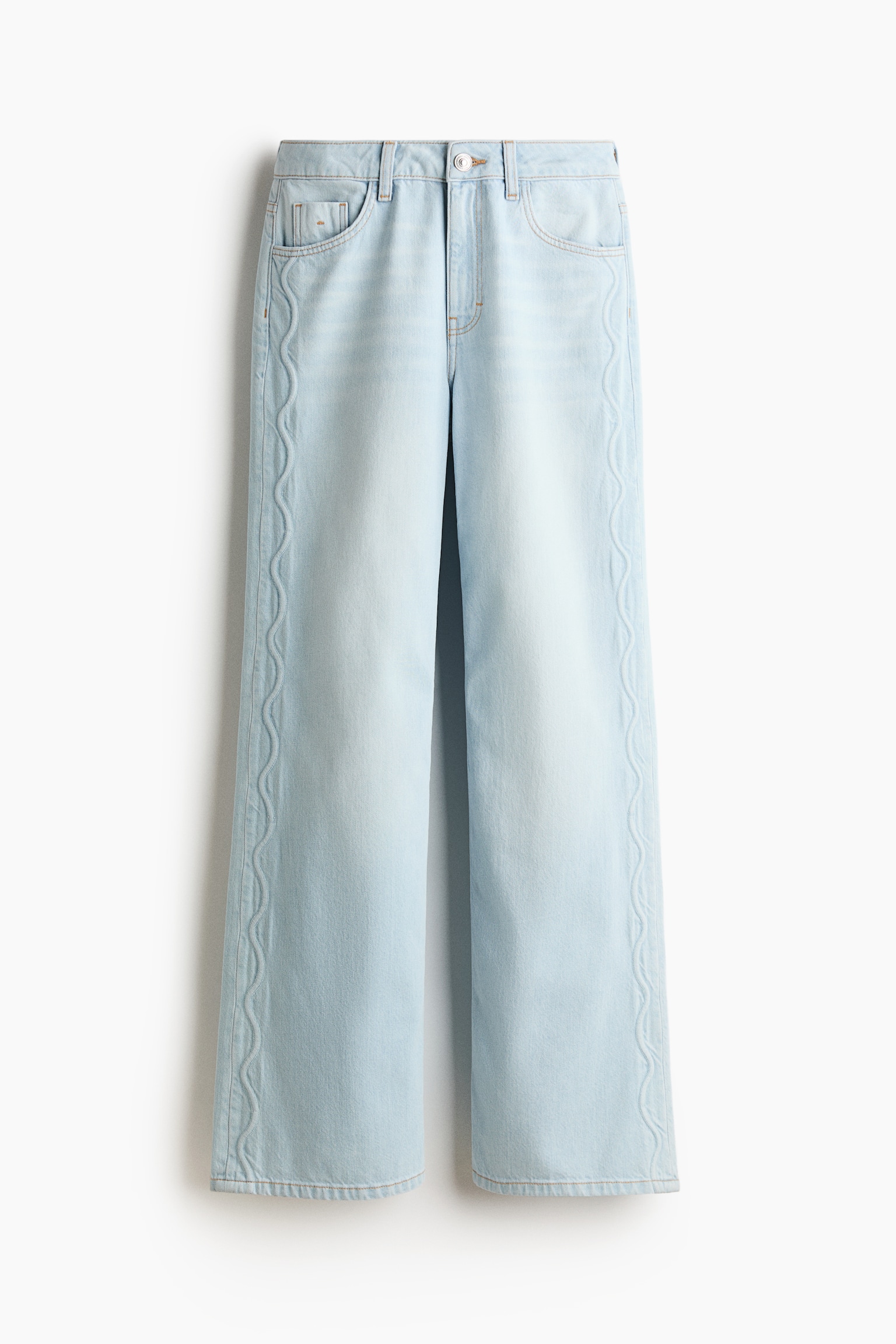 Wide-Leg High-Waist Jeans - 1
