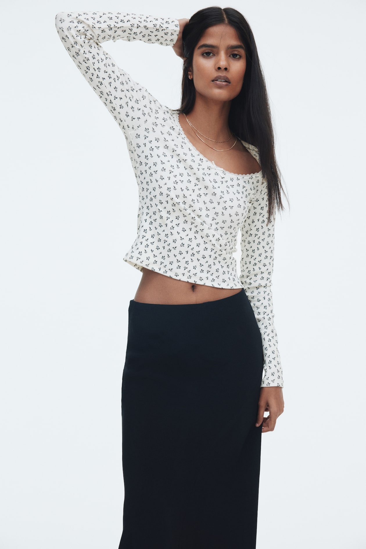 Ribbed Jersey Top - image 4