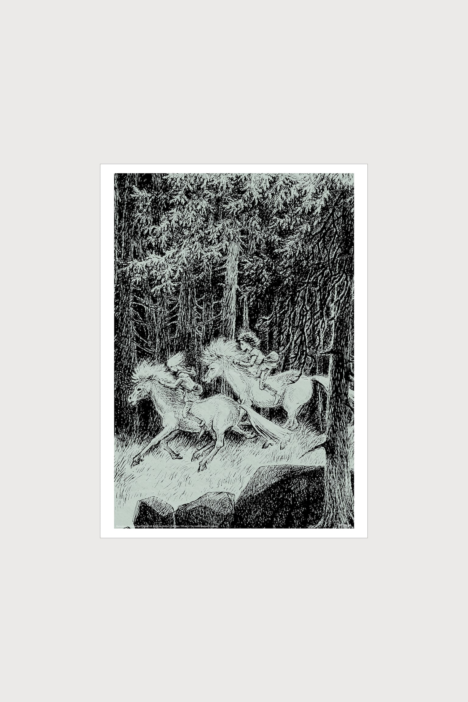 Astrid Lindgren - Riding Wild - Svart/vit - 1