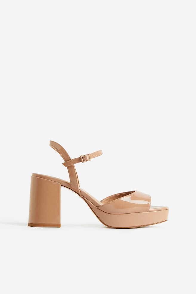 Platform sandals - Dark beige/Black/Bright pink - 2