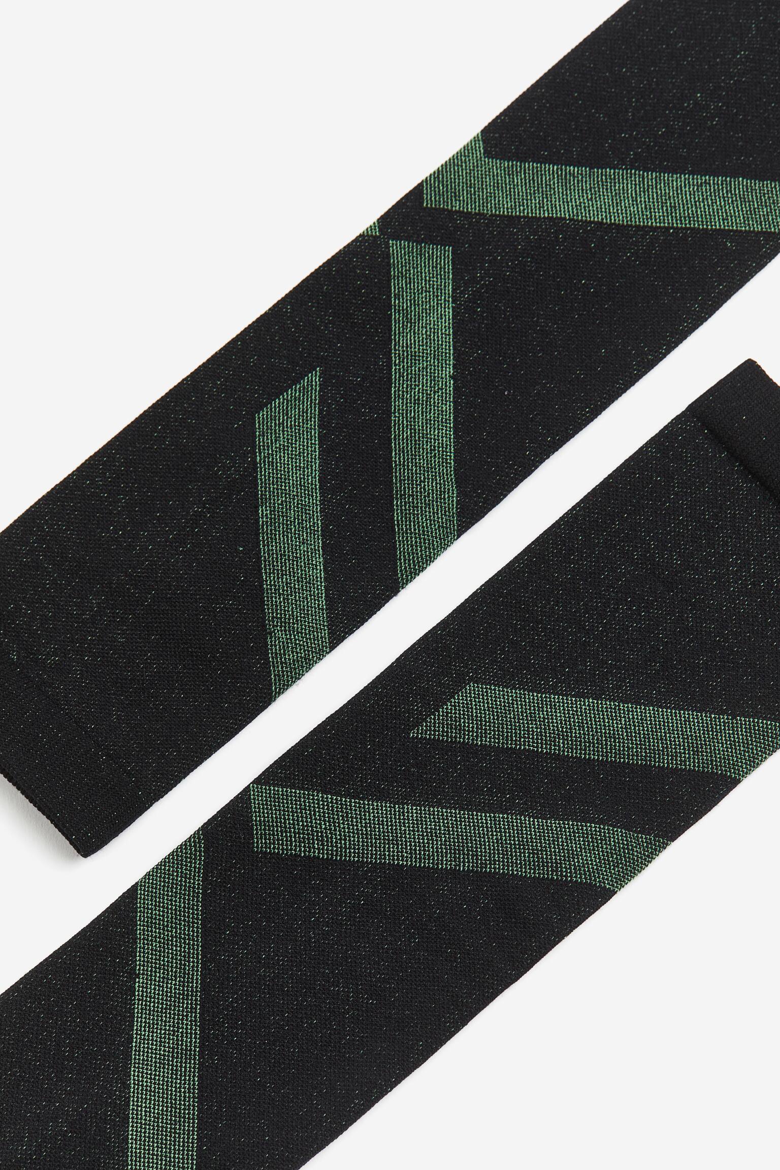 DryMove™ Sports Socks - Black/Green/Beige/Black - 2