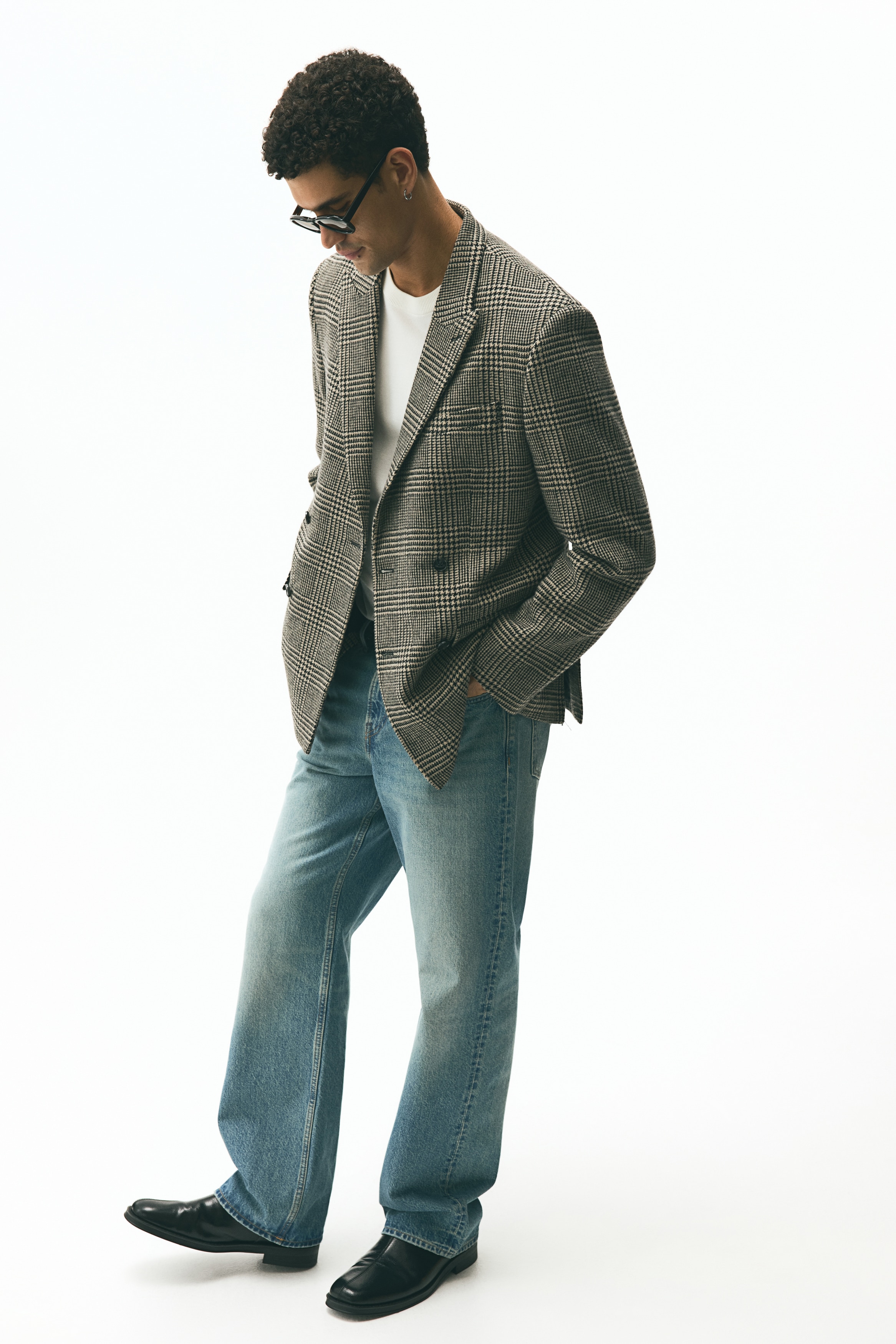 Relaxed Fit Wool-blend jacket