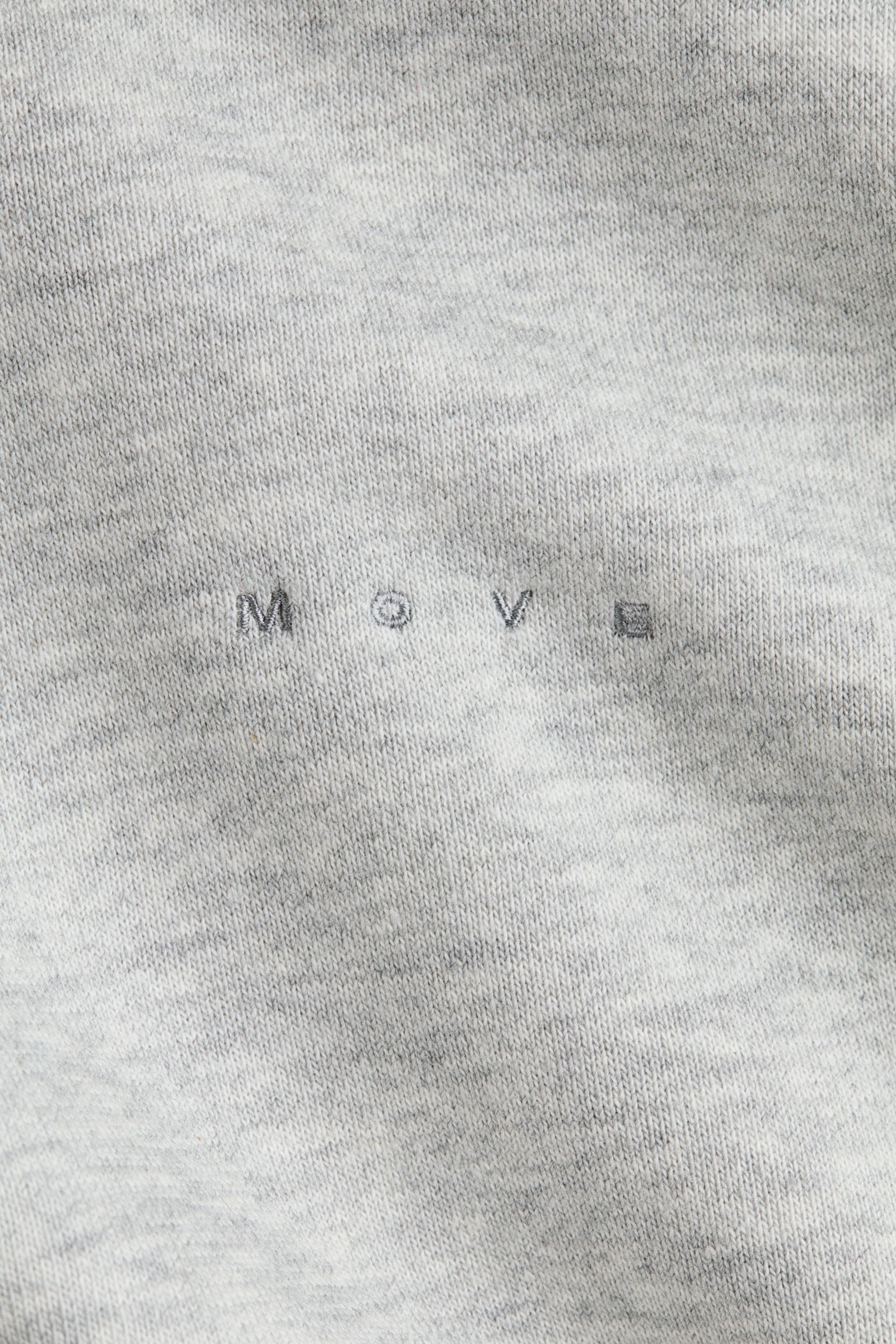 H&M Move Женская короткая спортивная куртка H&M с капюшоном, цвет: Светлый серый меланжевый — фото 8