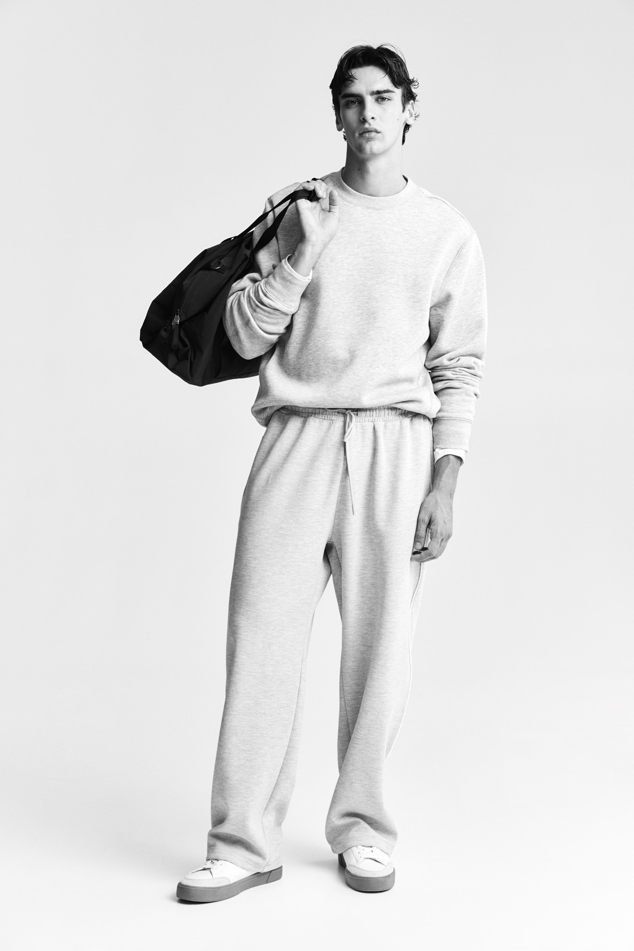 Ingrandisci l'immagine: Joggers sportivi Loose Fit - Light grey marl - UOMO | H&M CH 2