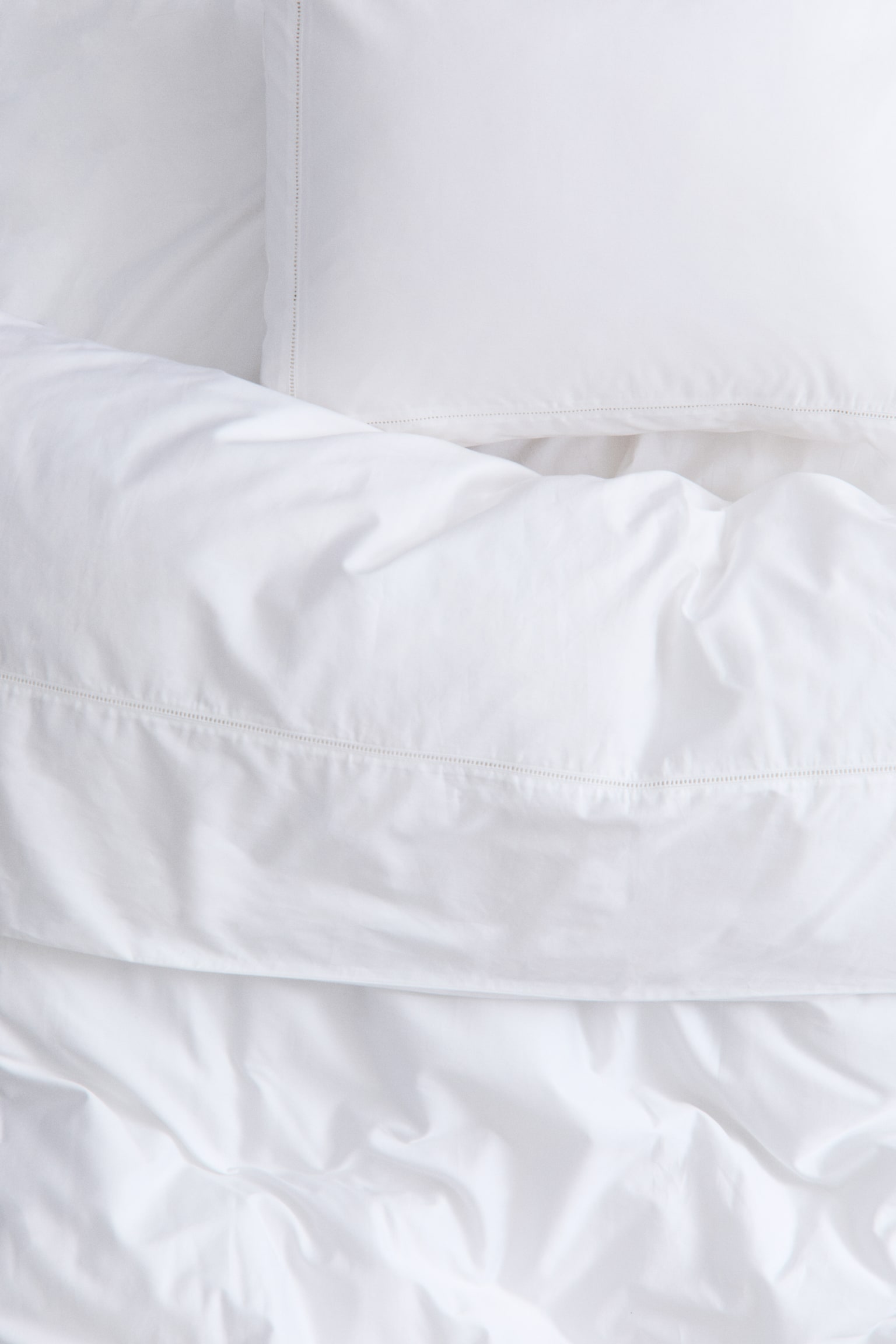 Egyptian cotton single duvet cover set - White/Light beige/Dark brown - 4