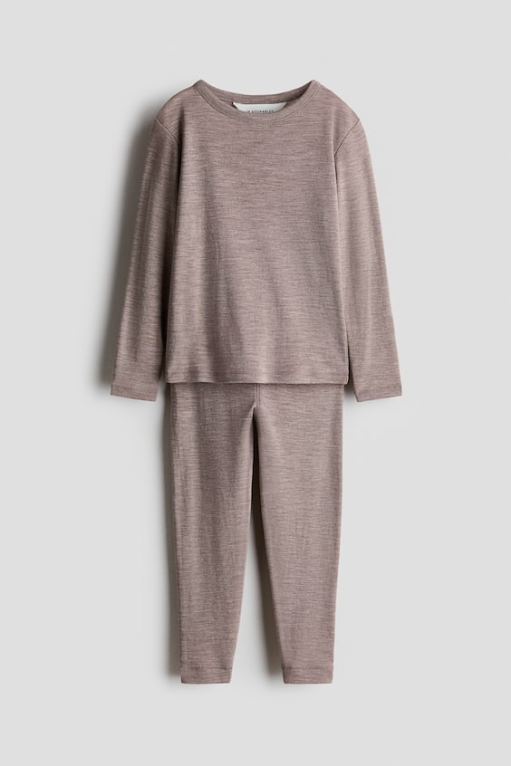 Детские топы H&M 2-Piece Wool Jersey Base-Layer Set