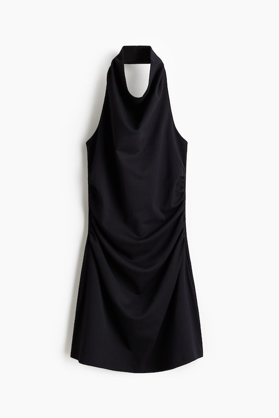 Draped Halterneck Dress