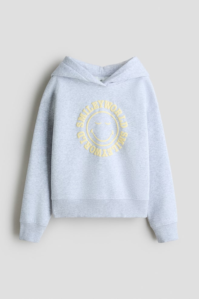 Hoodie with Motif - Gray melange/SmileyWorld®/Gray melange/Lilo & Stitch/Cream/The Rolling Stones/Light pink/Kuromi/Pink/Lilo & Stitch/Dark brown/SmileyWorld® - 1