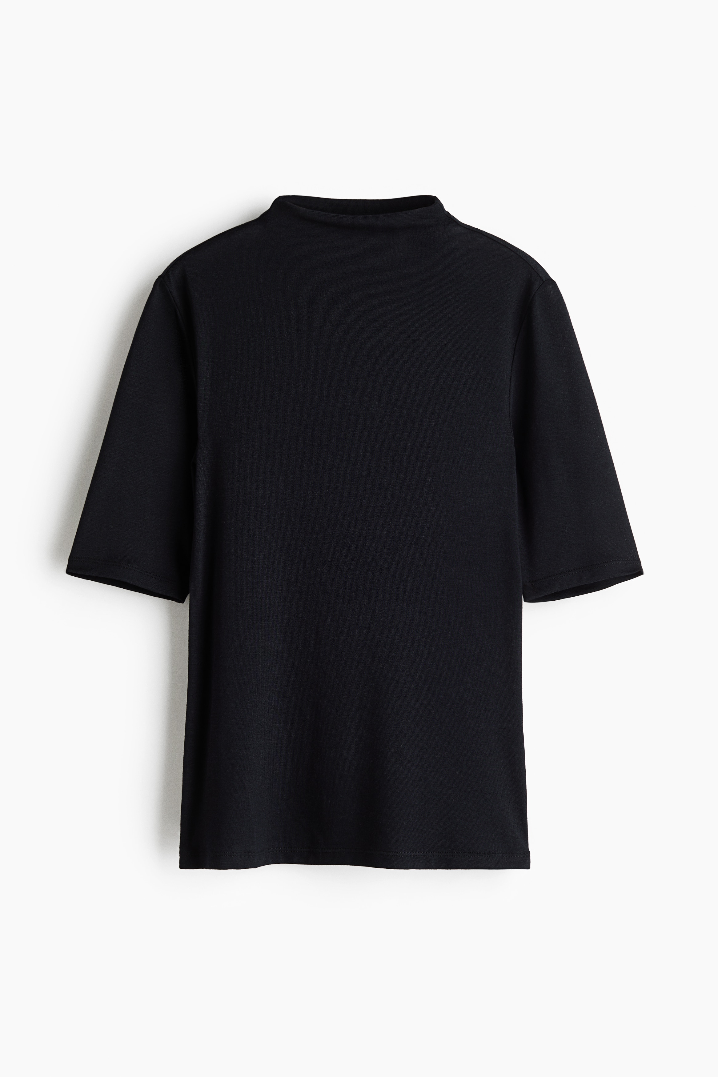 Warming Slim Fit Turtleneck top - Navy blue/Black/White