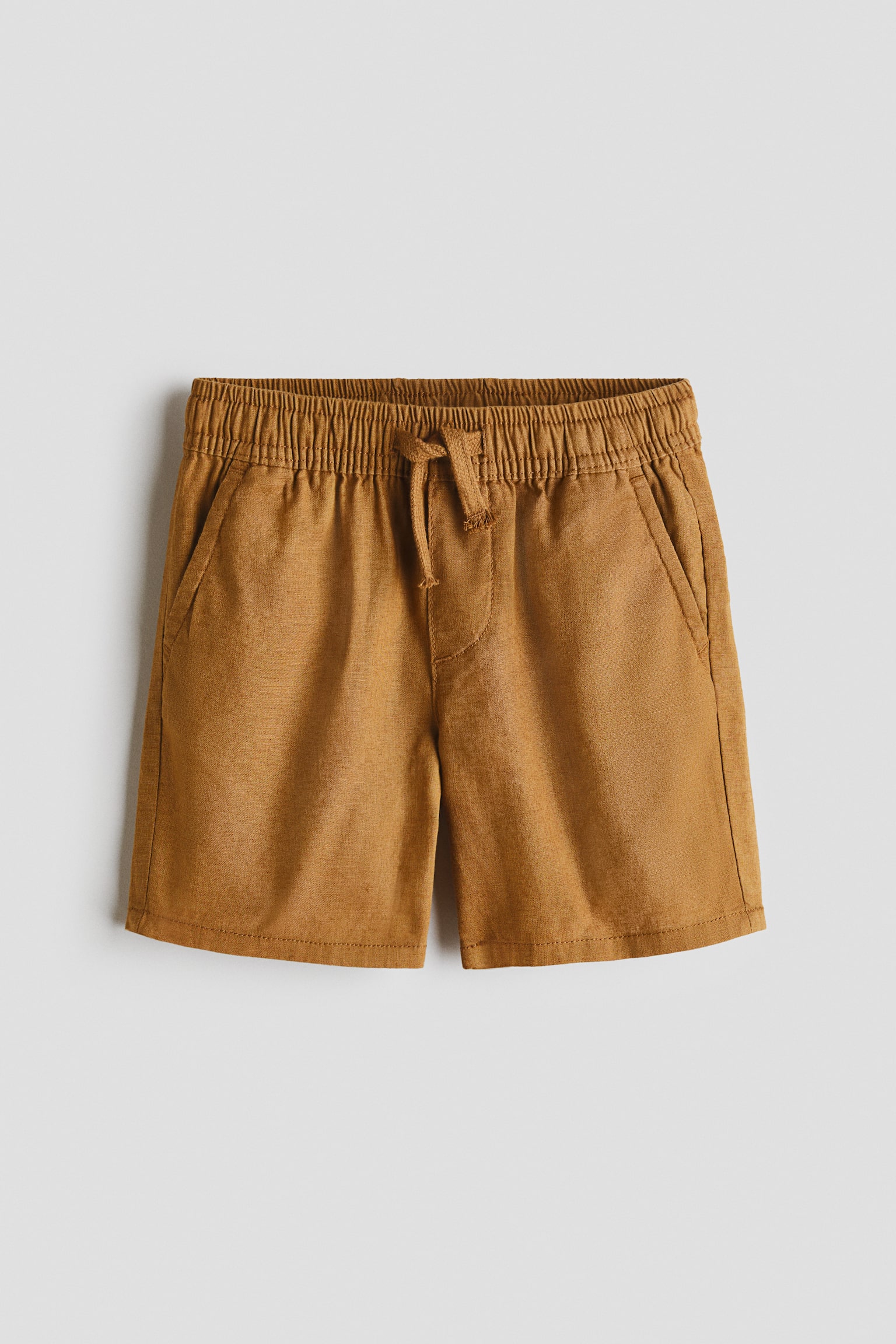 Linen-blend shorts - Brown/Dark red/Light mole/Dinosaurs/Dark blue/Mole striped