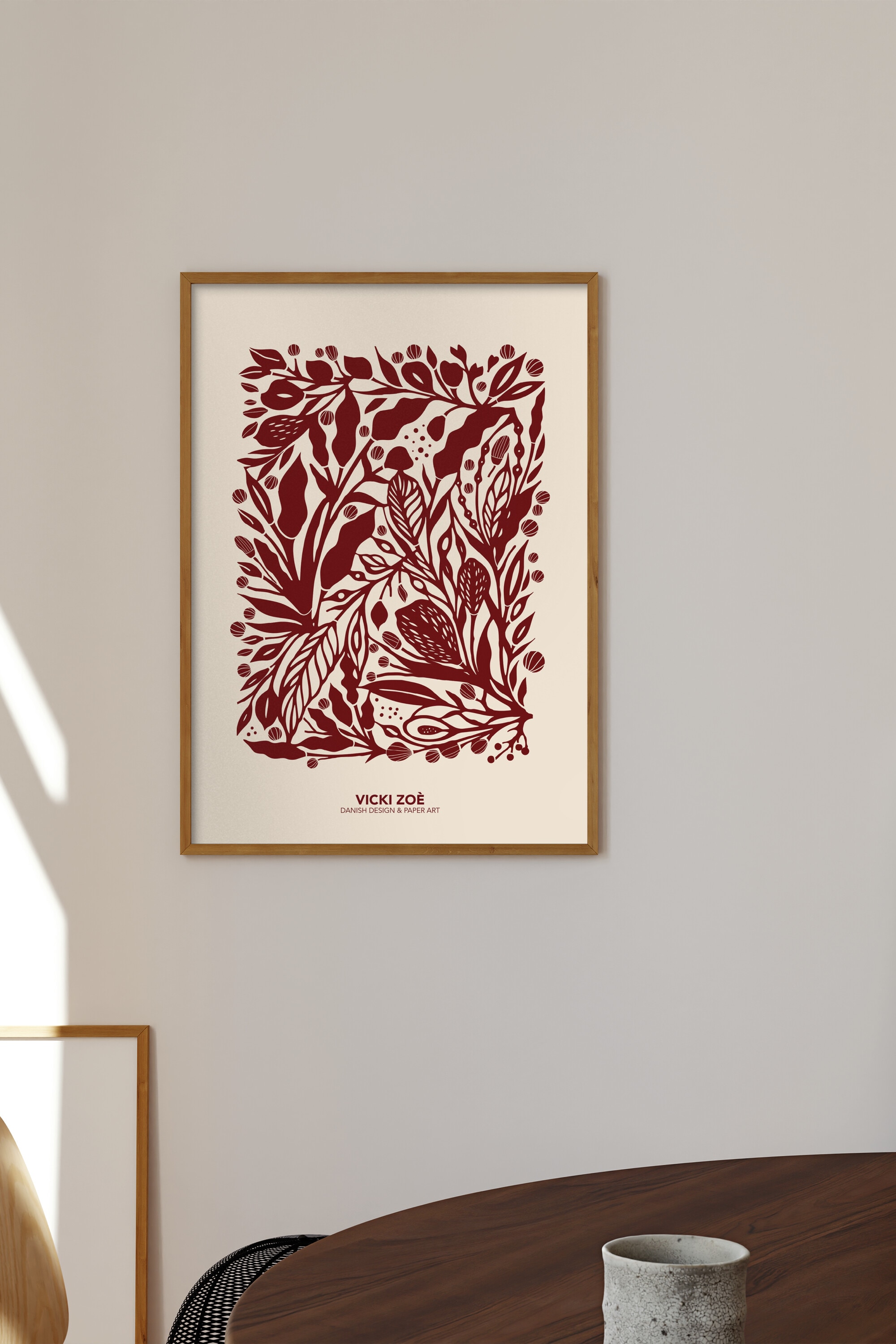 Vicki Zoé - Red Garden - Motifs Végétaux
