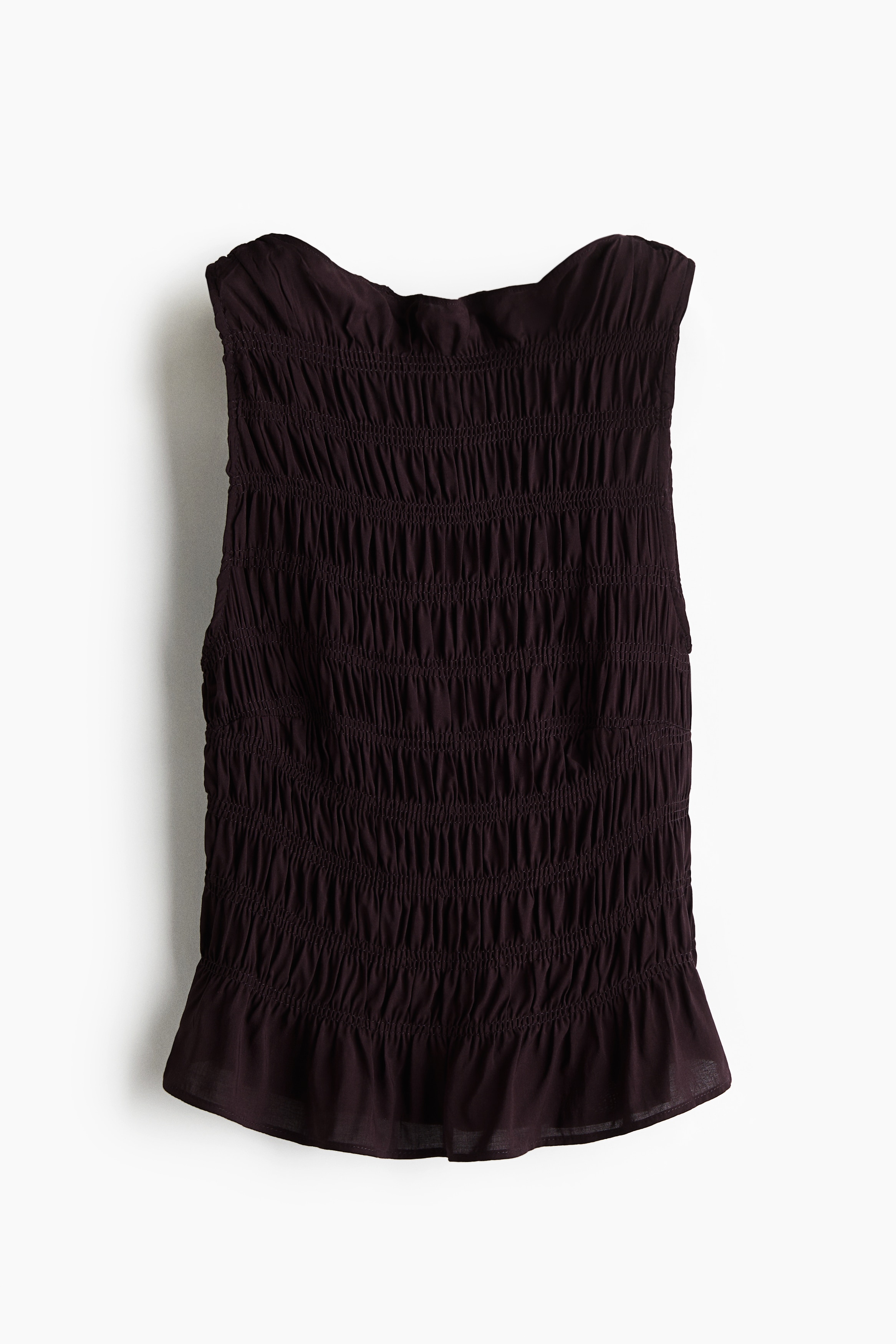 Smocked top - Burgundy/Black/Floral/Dark green/Bright red/Bright pink