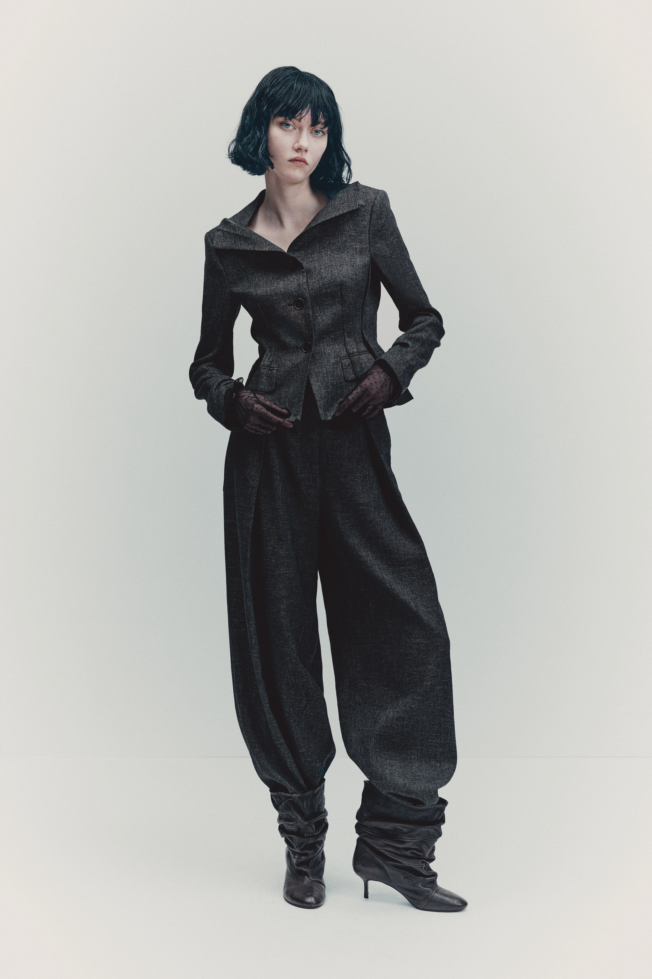 Ver imagen más grande: Blazer en mezcla de lana - Gris oscuro - MUJER | H&M ES 2