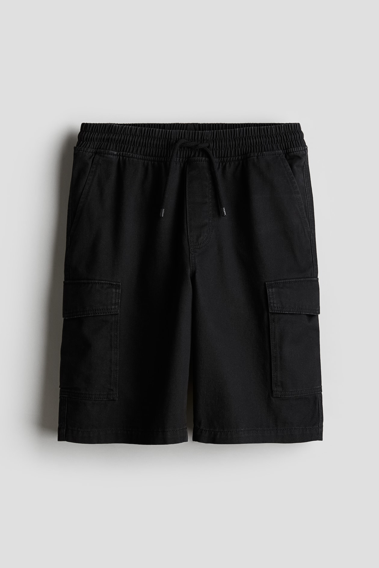 Cargoshorts aus Twill Normale Bundhöhe Kurz Schwarz Kids H&M AT