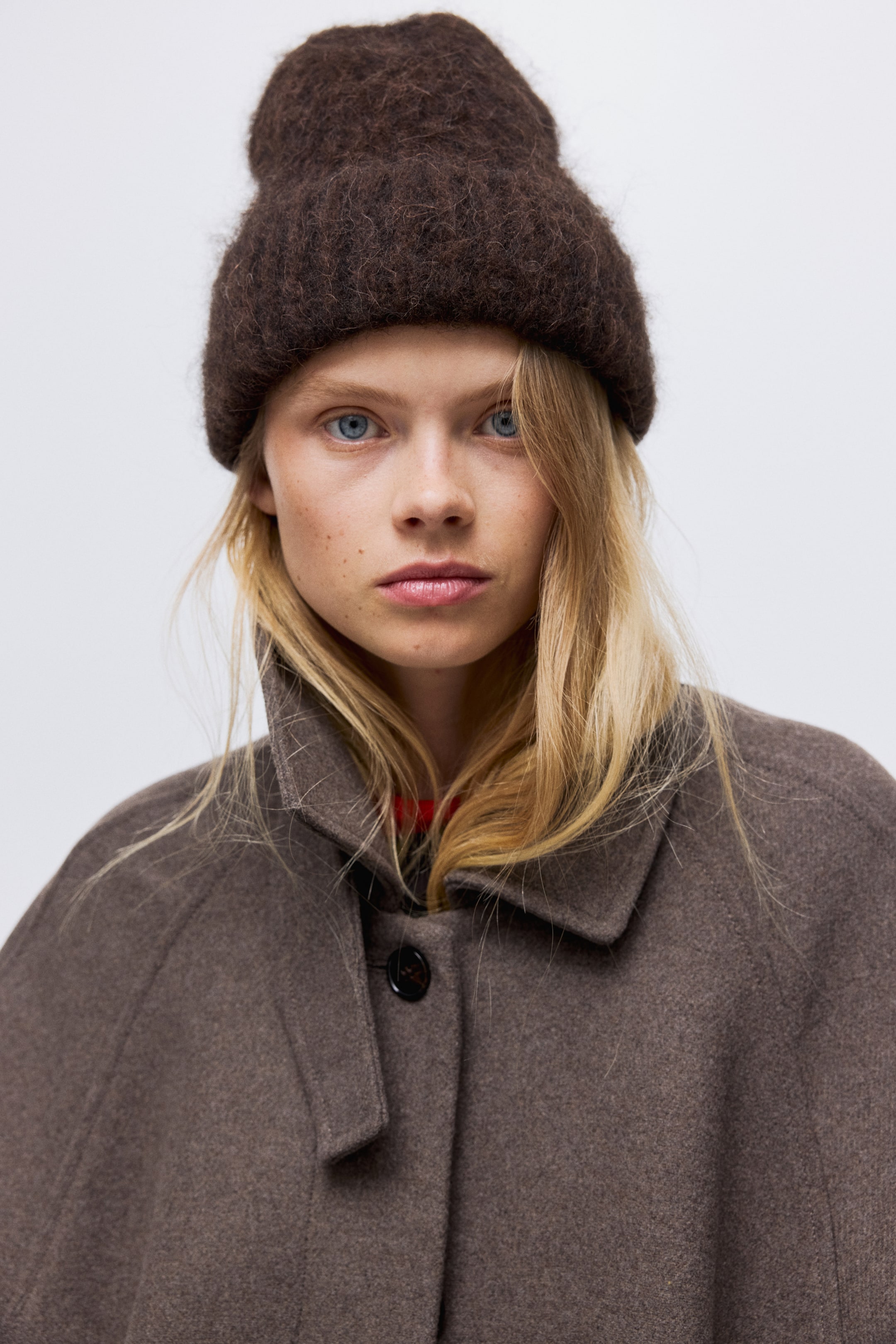 Visualizza immagine più grande: Berretto in maglia a coste di misto alpaca - Marrone scuro - DONNA | H&M IT 1