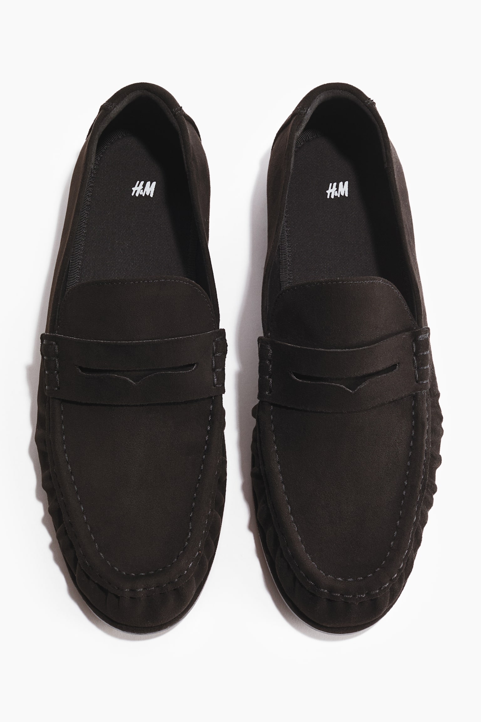 Penny loafers - Black/Beige - 3