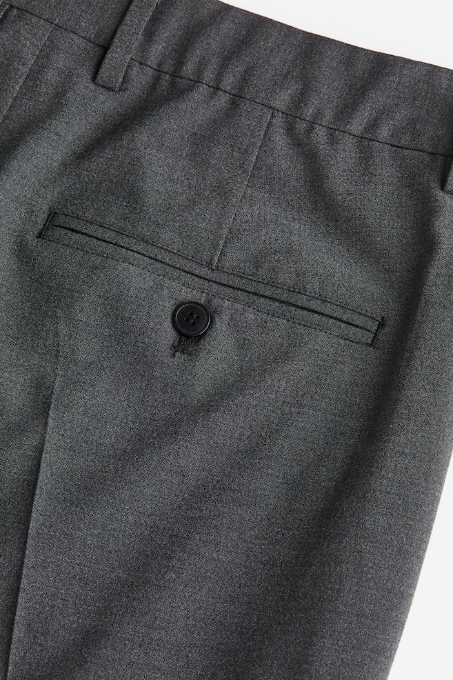 Regular Fit Tailored twill trousers - Dark grey/Black/Beige - 4