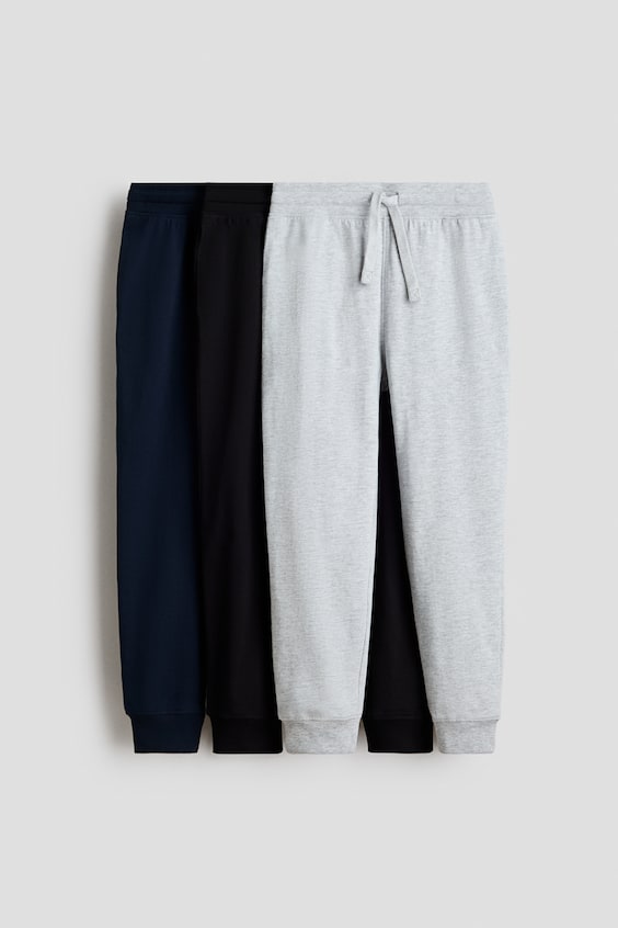 Детские брюки H&M 3-Pack Cotton Joggers