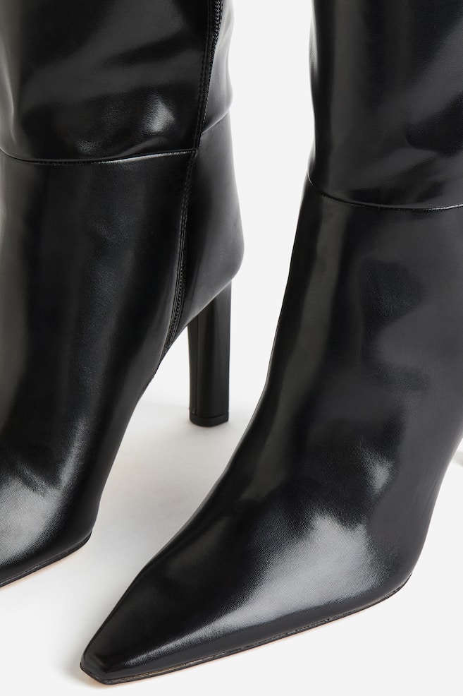 Over-the-knee boots - Black - 2