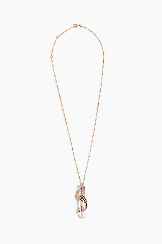 Pendant necklace - Gold-coloured - 1