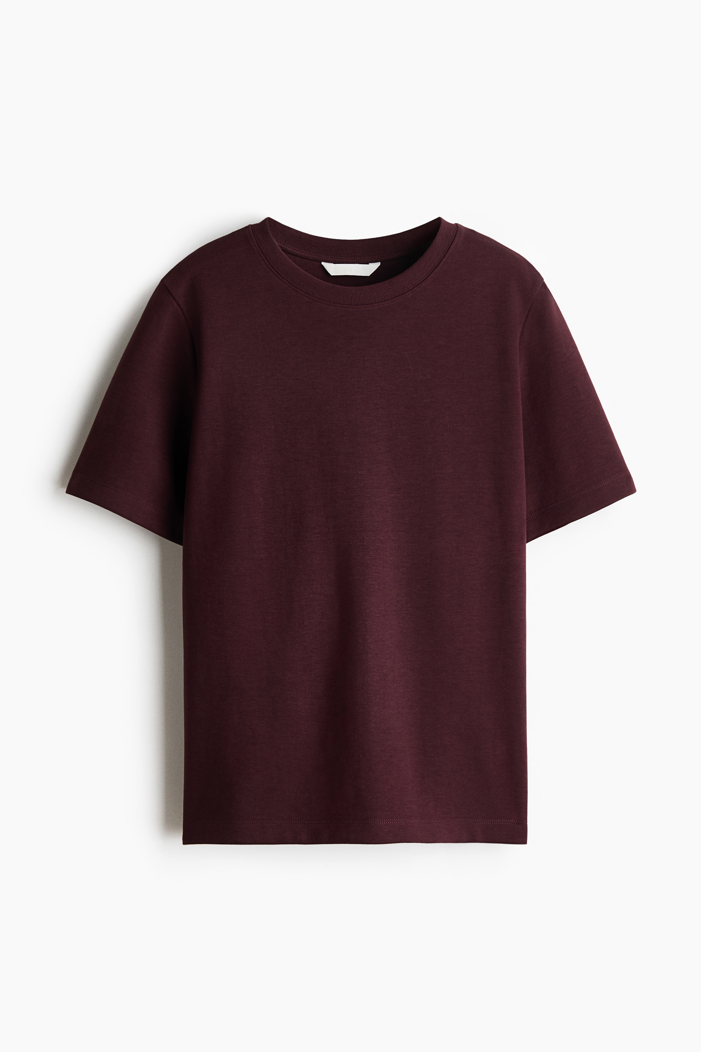 T-shirt in interlock - Bordeaux/Viola polvere/Marrone scuro/Bianco/Nero/Marrone scuro/Rosa chiaro/Beige chiaro