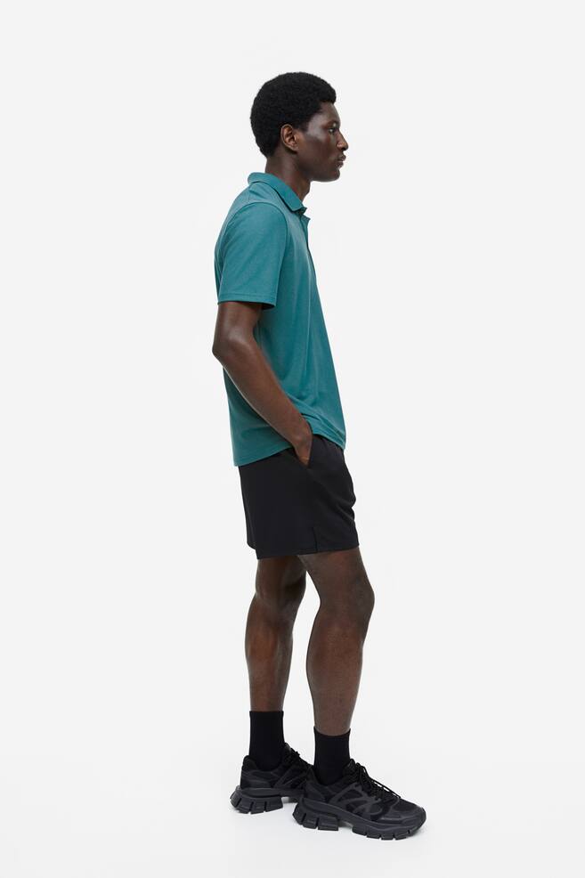 Sportshirt aus Pikee - Dark turquoise/Schwarz/Weiß/Dunkelblau/Koralle - 5