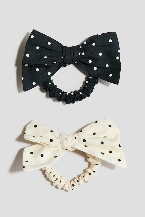 Детские аксессуары для волос H&M 2-Pack Bow-Detail Scrunchies