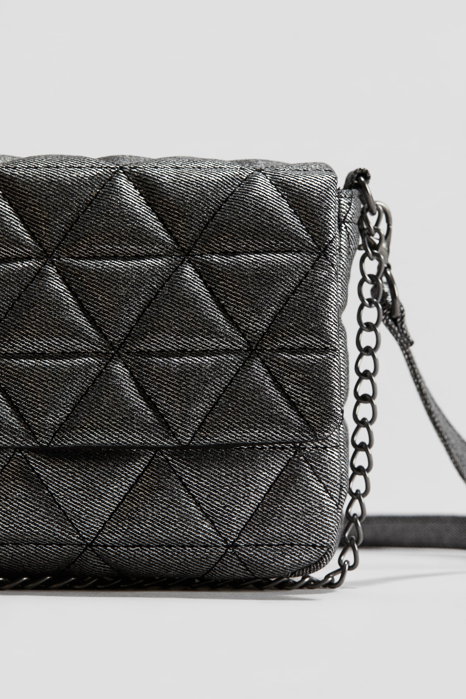 Quilted shoulder bag - Black - 3