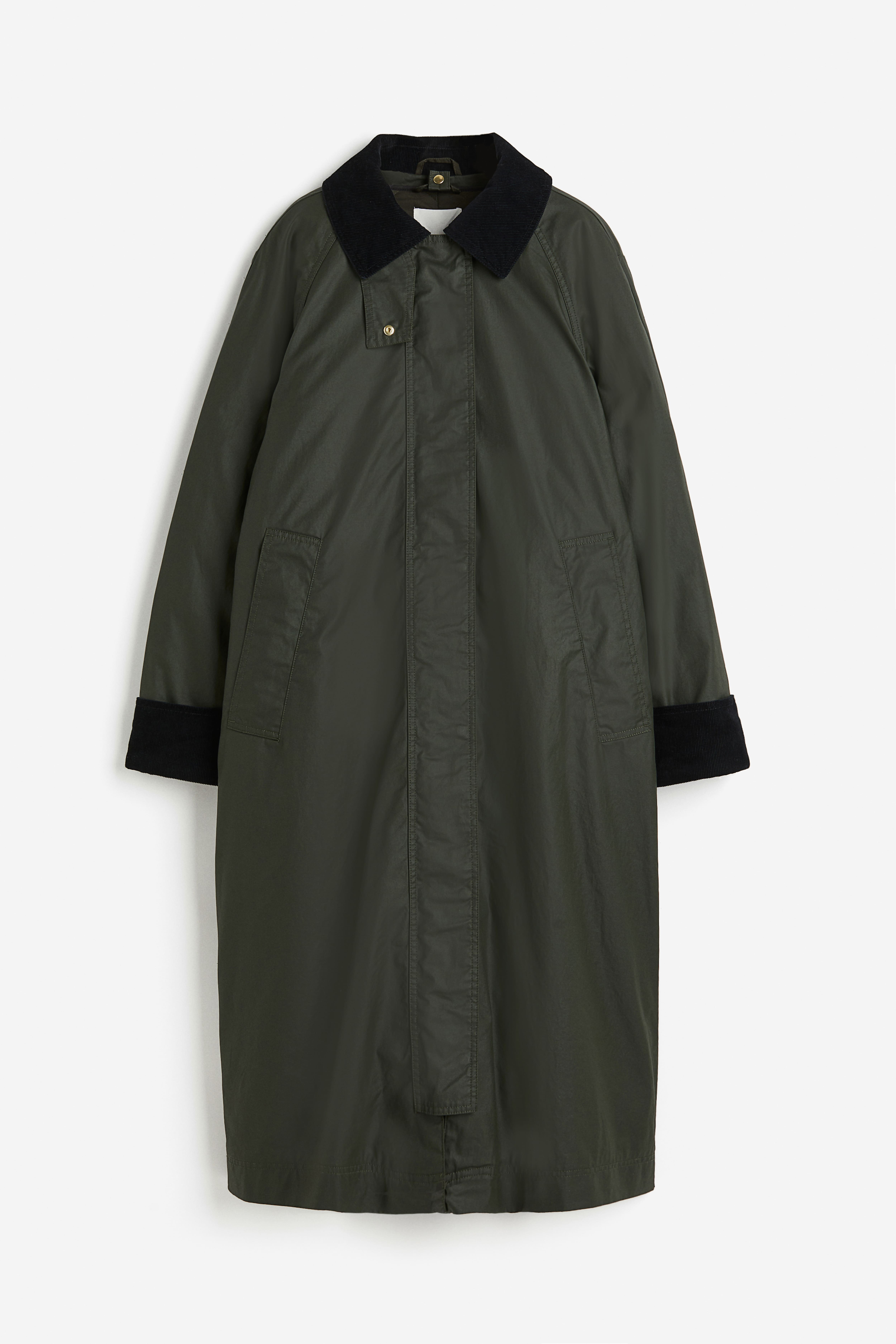 Manteau fashion vert h&m