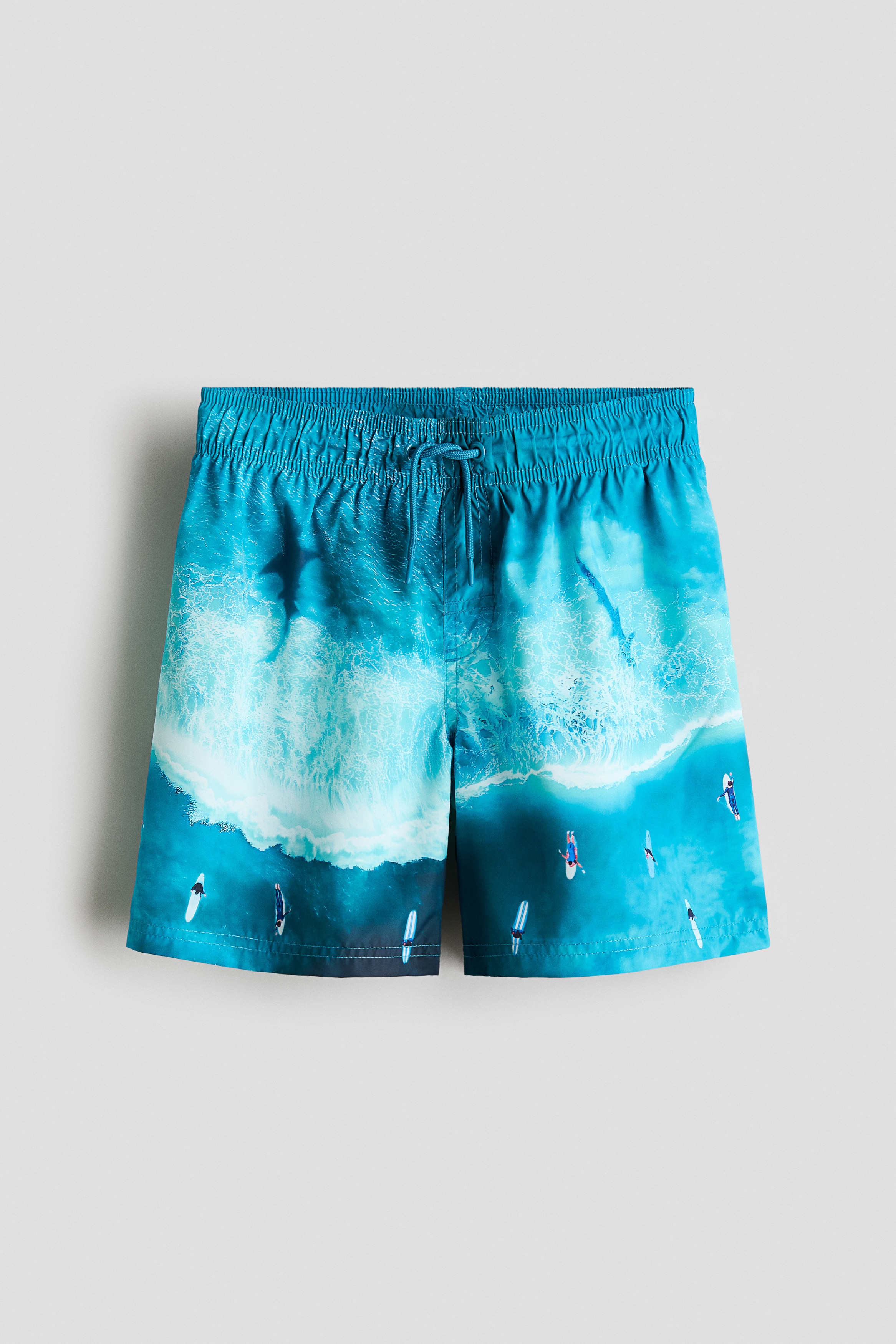 H & M - Gemusterte Badeshorts - Blau - Kinder