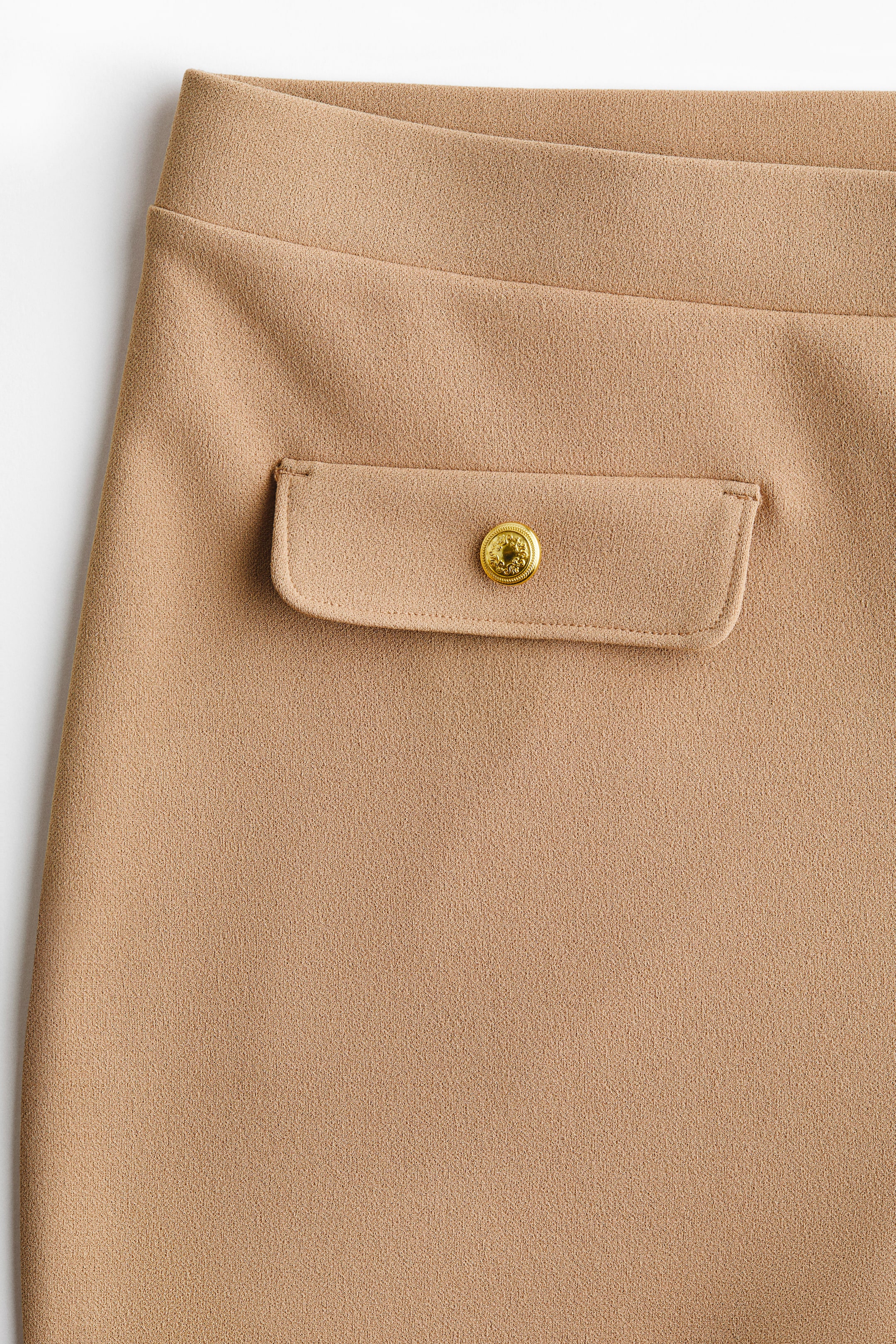 이미지 확대 보기: 폰테 디 로마 플레어 팬츠 - 다크 베이지 - 여성 | H&M KR 2