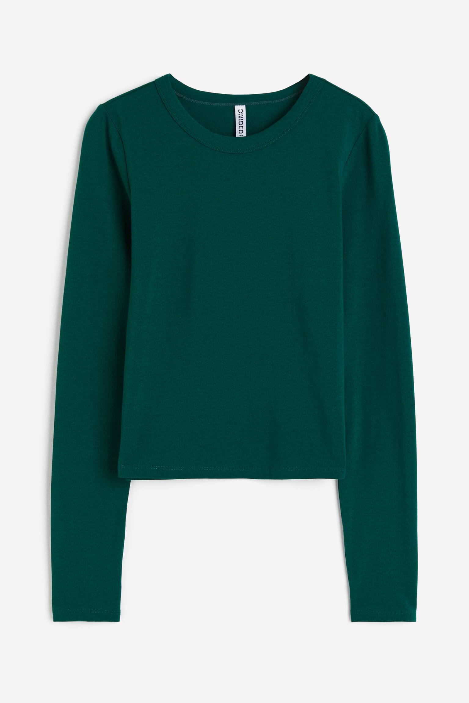 Áo dài tay - Màu xanh lá đậm/Màu xanh dương - 1