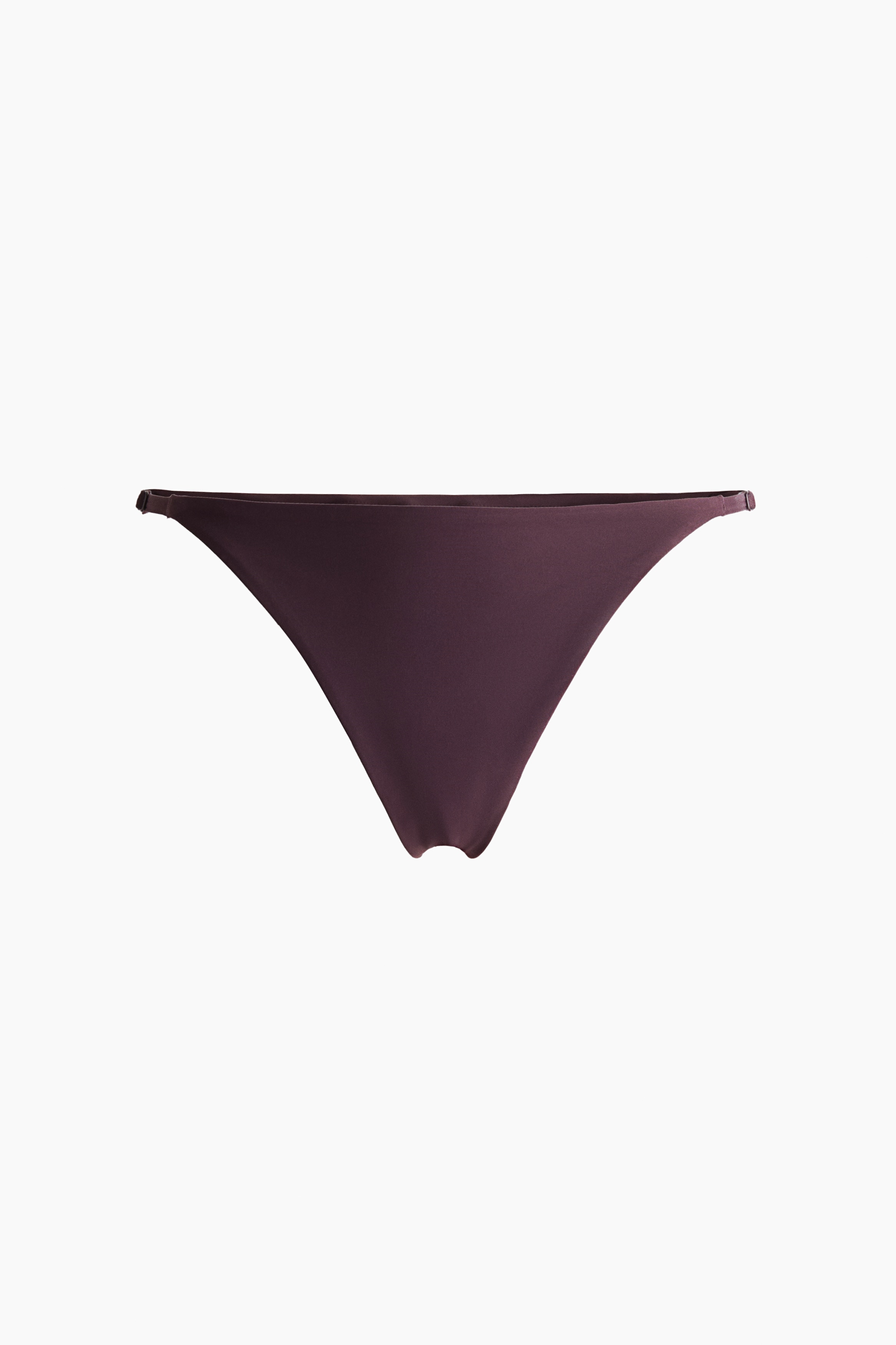 Sports Brazilian bikini bottoms with Lycra® - Aubergine purple/Washed guava/Black