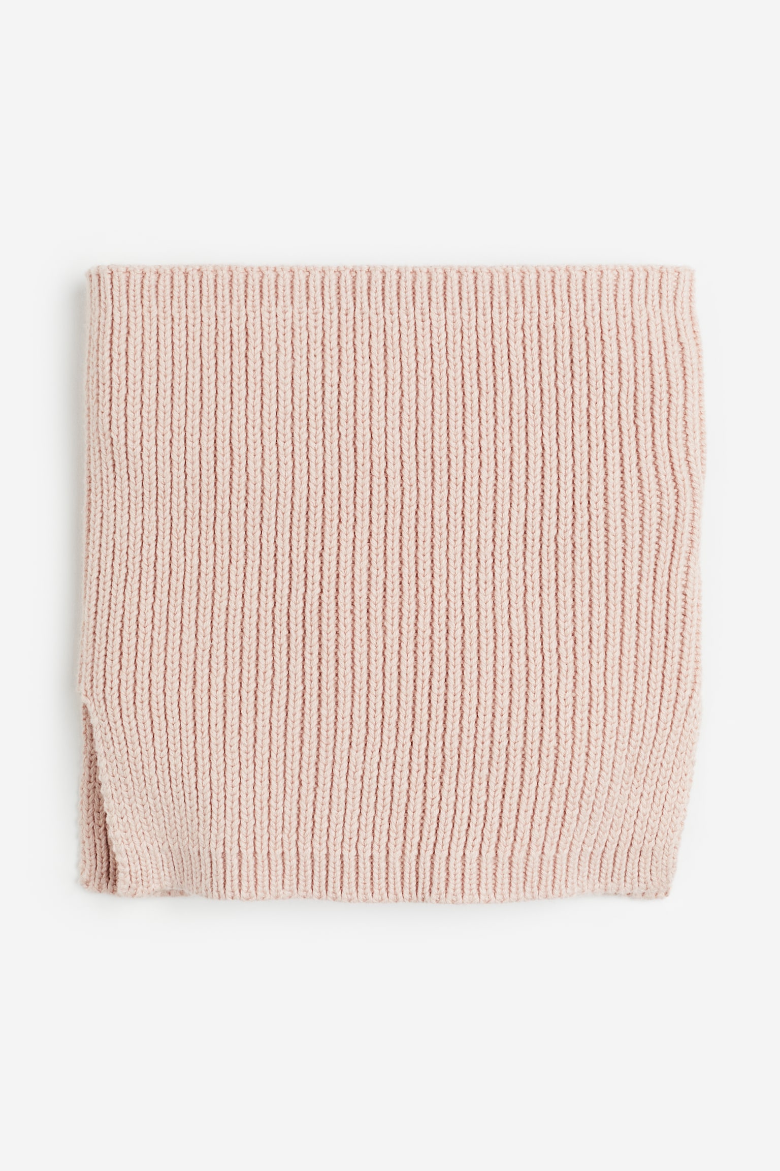 Rib Knit Tube Scarf - Light pink/Mole/Dark grey - 2