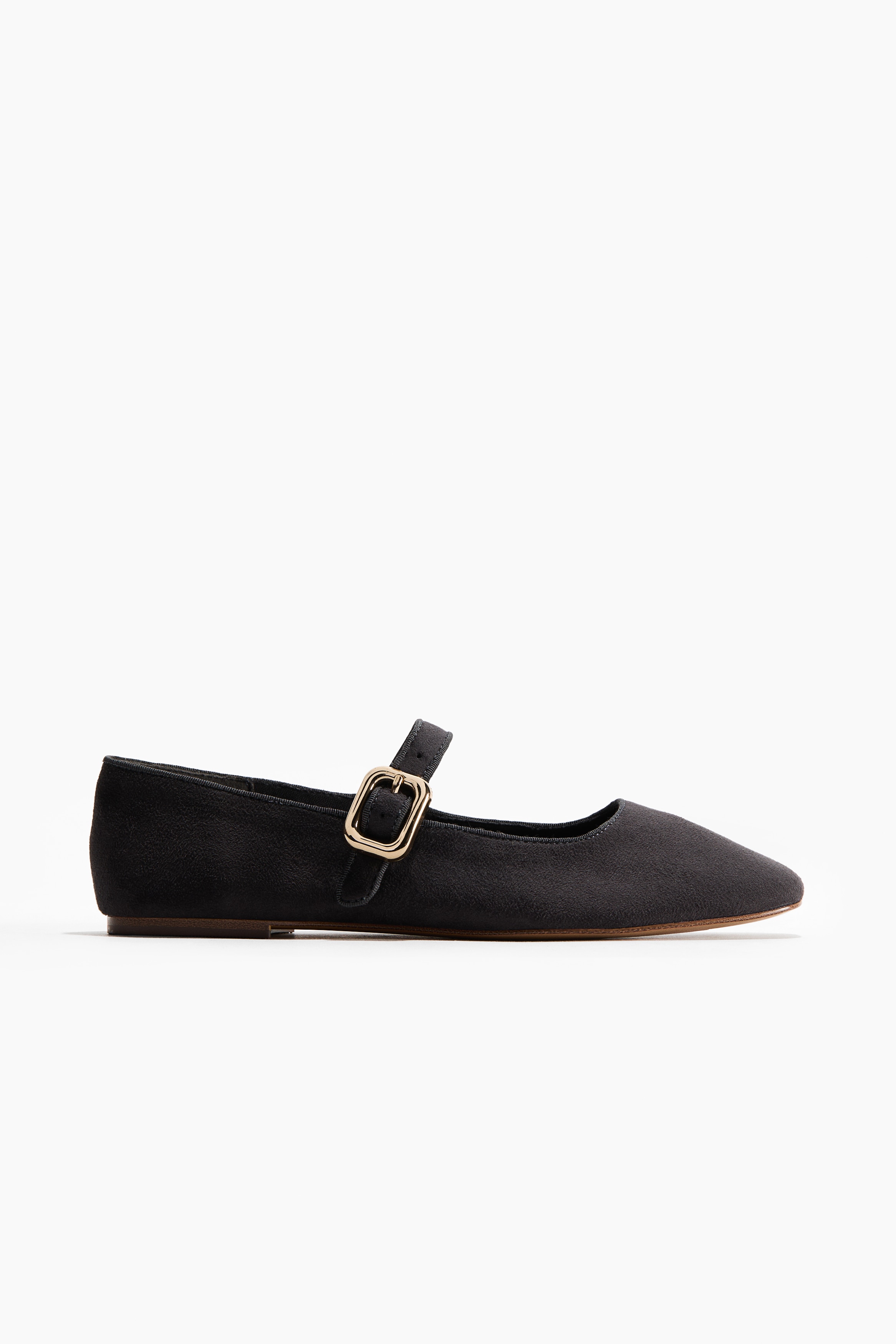 Mary Jane ballet flats - Dark grey/Powder pink