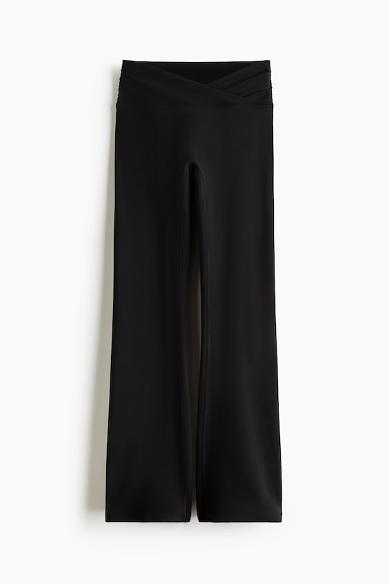 Детские леггинсы H&M Move Flared Sports with SoftMove™, цвет: Чёрный