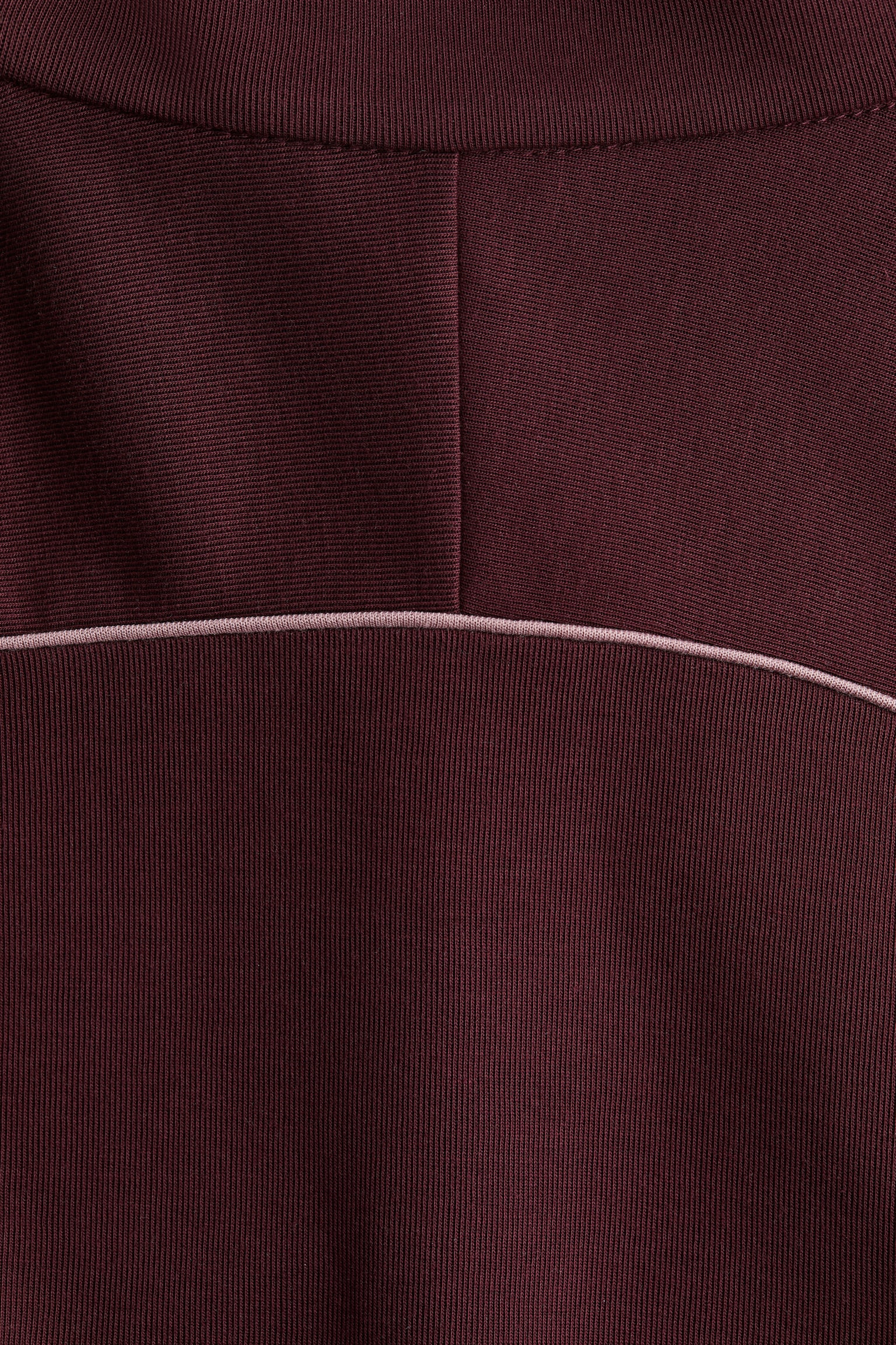 Женская куртка H&M Scuba Track Jacket, цвет: Бордовый — фото 2