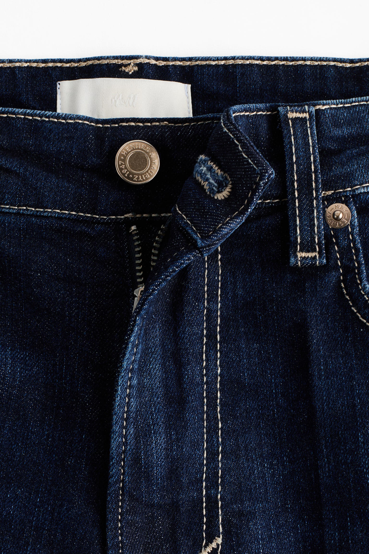 Flared High Jeans - כחול ג'ינס כהה/כחול ג'ינס/לבן/כחול ג'ינס/כחול ג'ינס כהה - 7