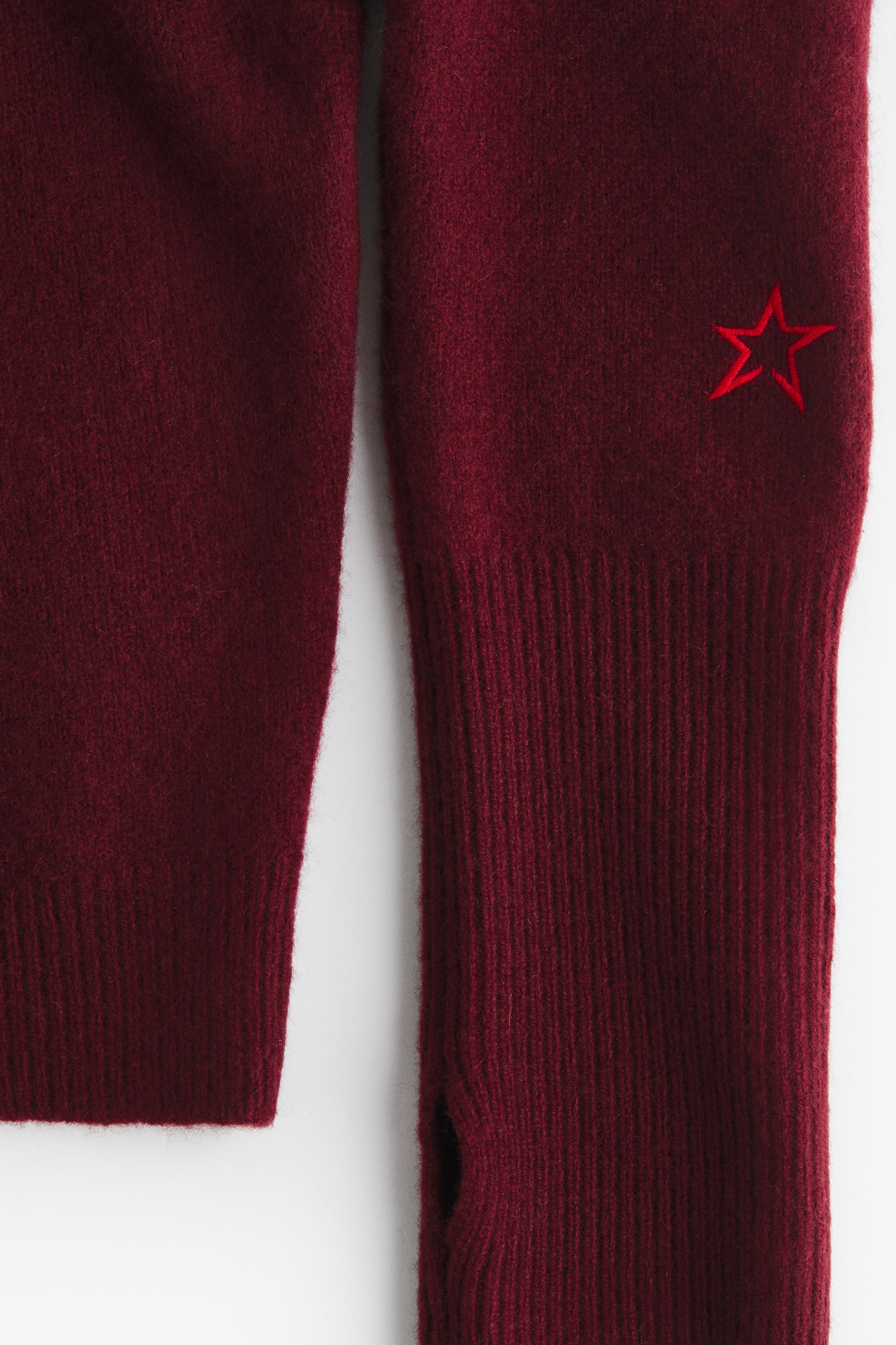 Wool-blend top - Burgundy - 6