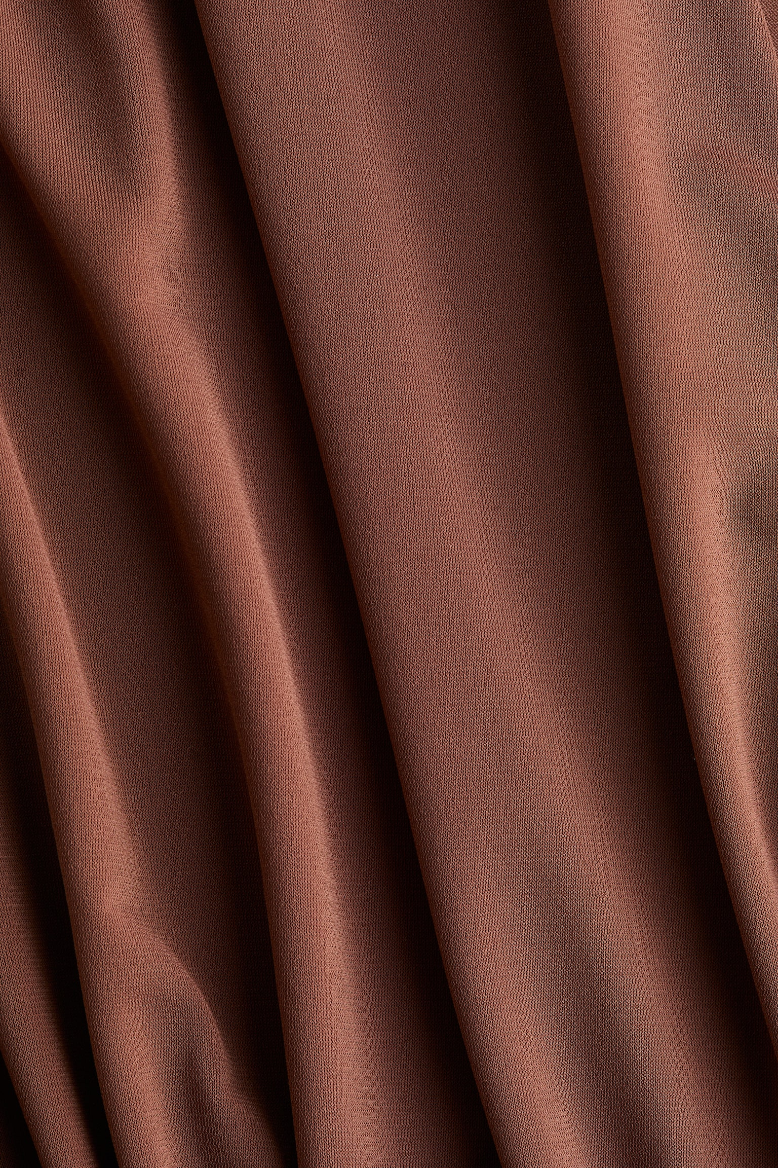 Draped V-neck thong body - Dusty brown/Black - 3