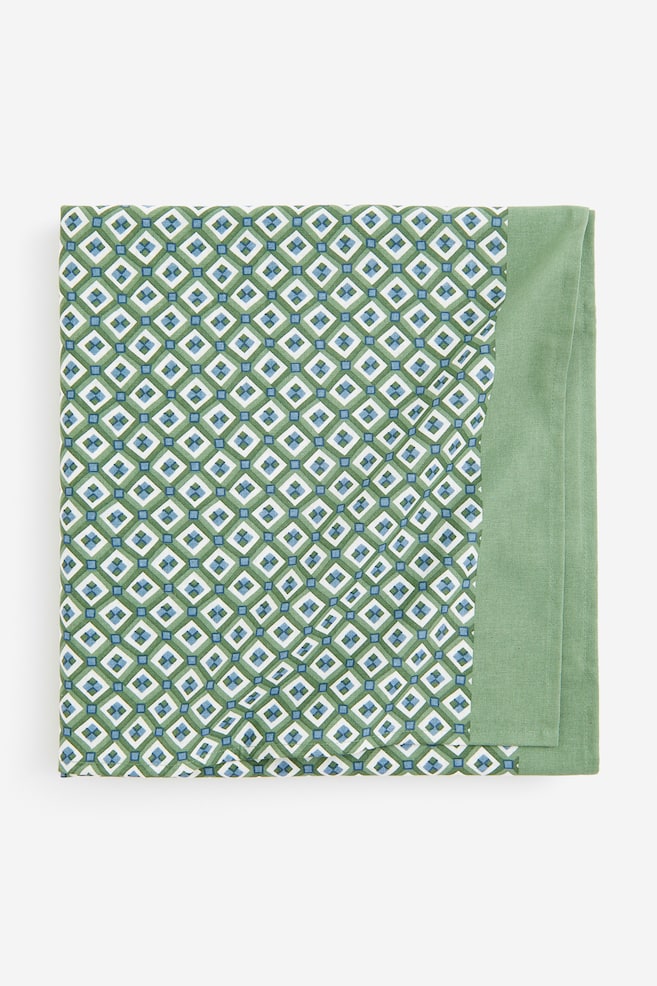 Patterned tablecloth - Green/Patterned - 1