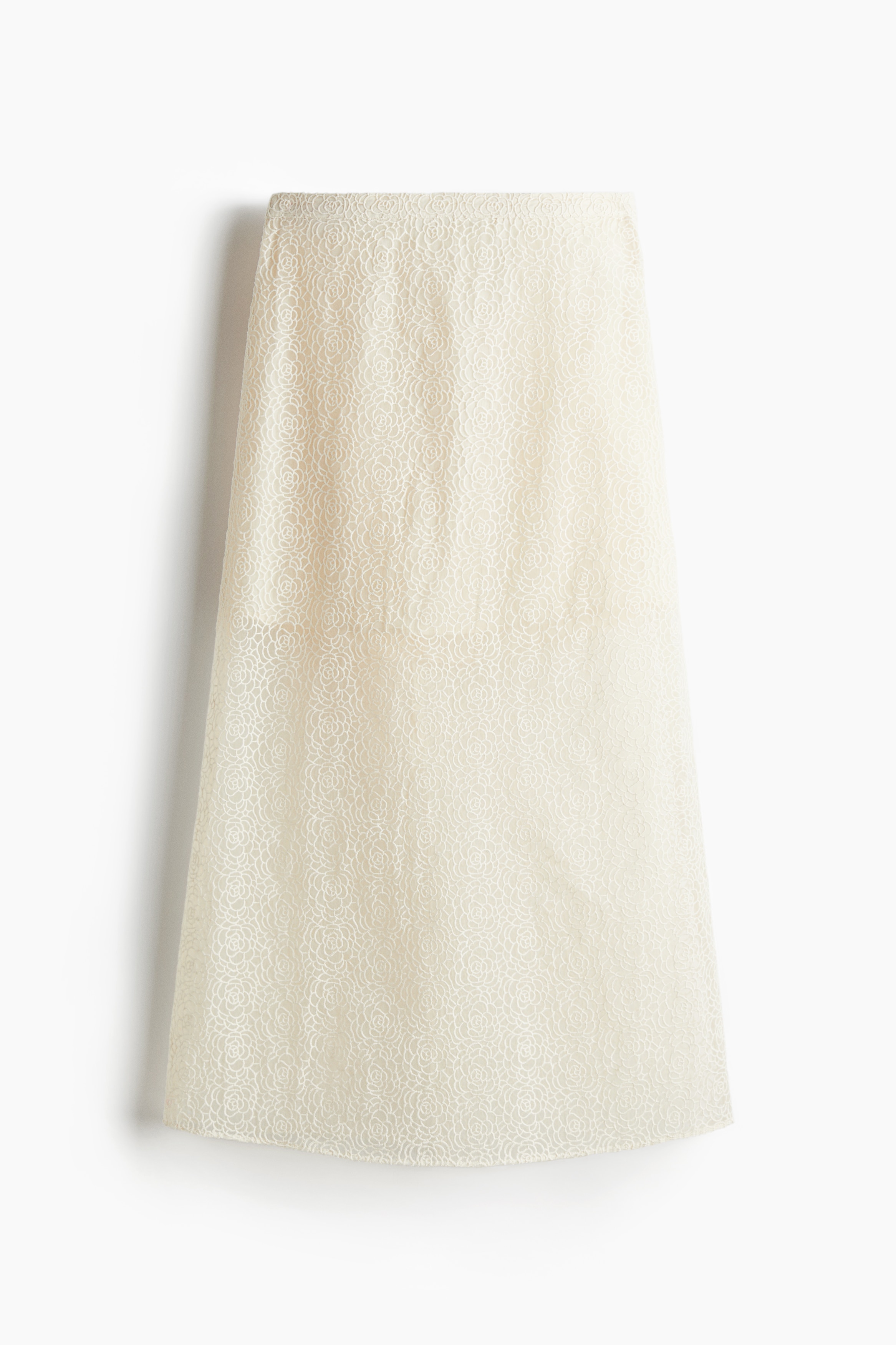 Embroidered Skirt - Cream