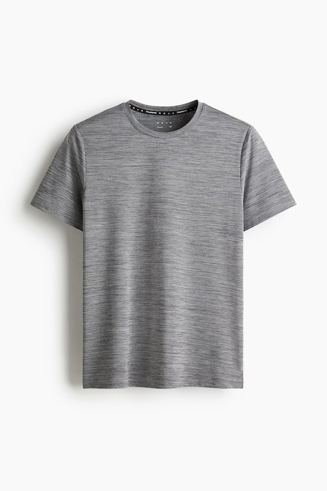 Sport-T-Shirt aus Mesh mit DryMove™ - Graumeliert/Matcha-Grün/Braun/Dunkelblau/Schwarz/Schokoladiges Pflaumenlila/Blaugrün/Graumeliert - 1