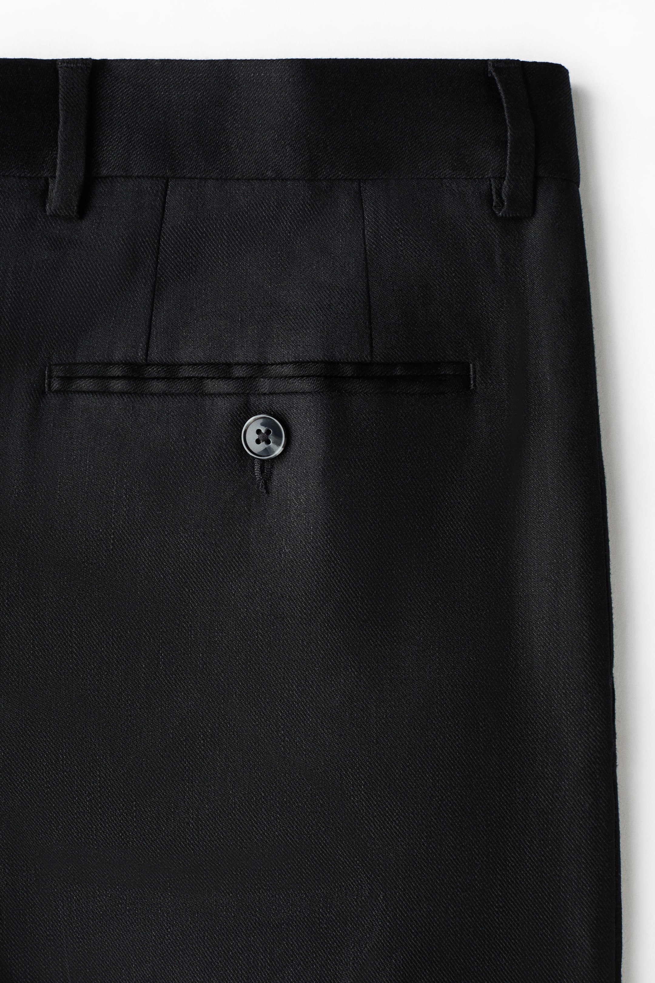 Relaxed-Fit Tailored Linen-Blend Pants